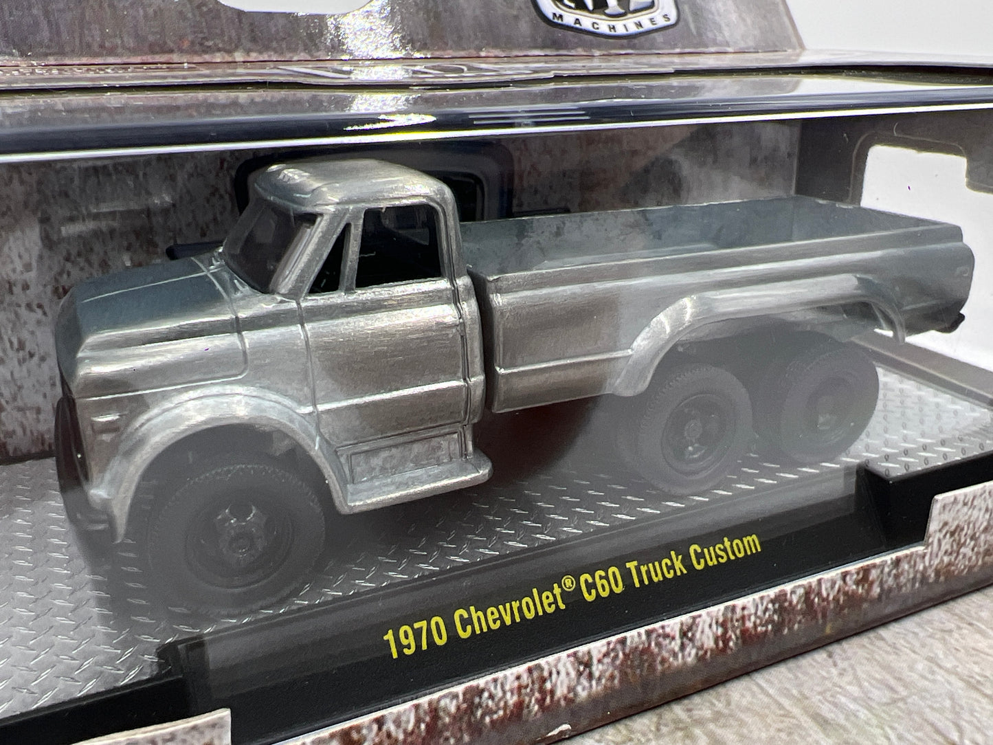 M2 Machines Auto-Club Exclusive 1st Shot Replica Raw Sample 1/1000 1970 Chevrolet C60 Truck Custom