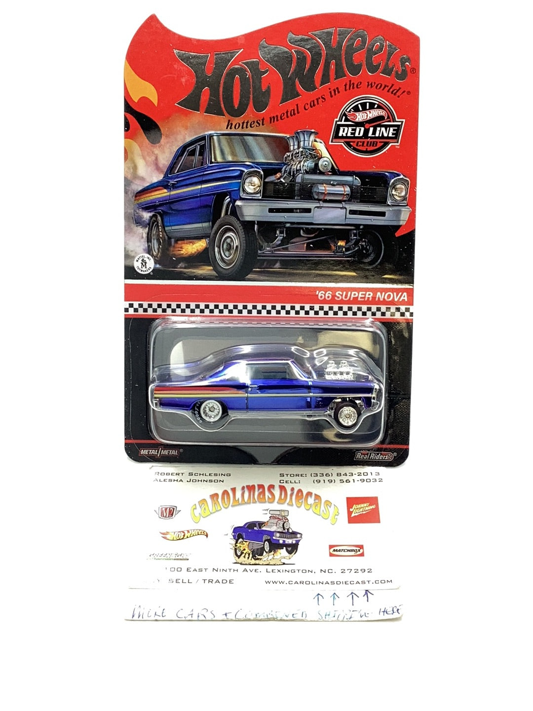 2022 Hot wheels redline club 66 Super Nova Real Riders with protector