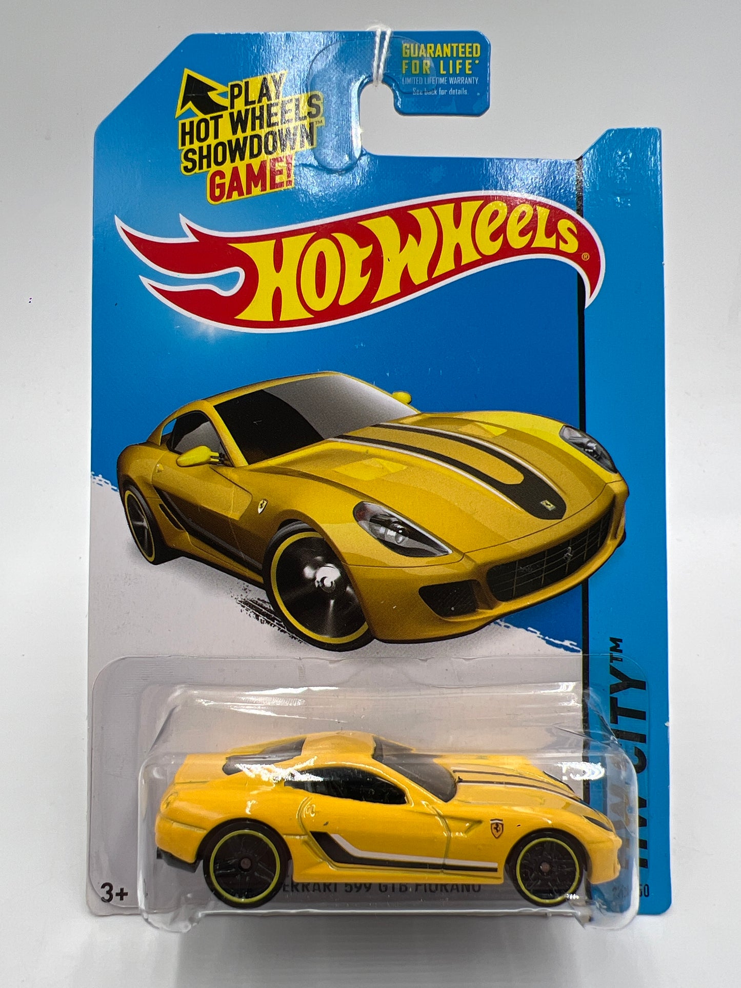 2015 Hot Wheels City #21 Ferrari 599 GTB Fiorano Yellow