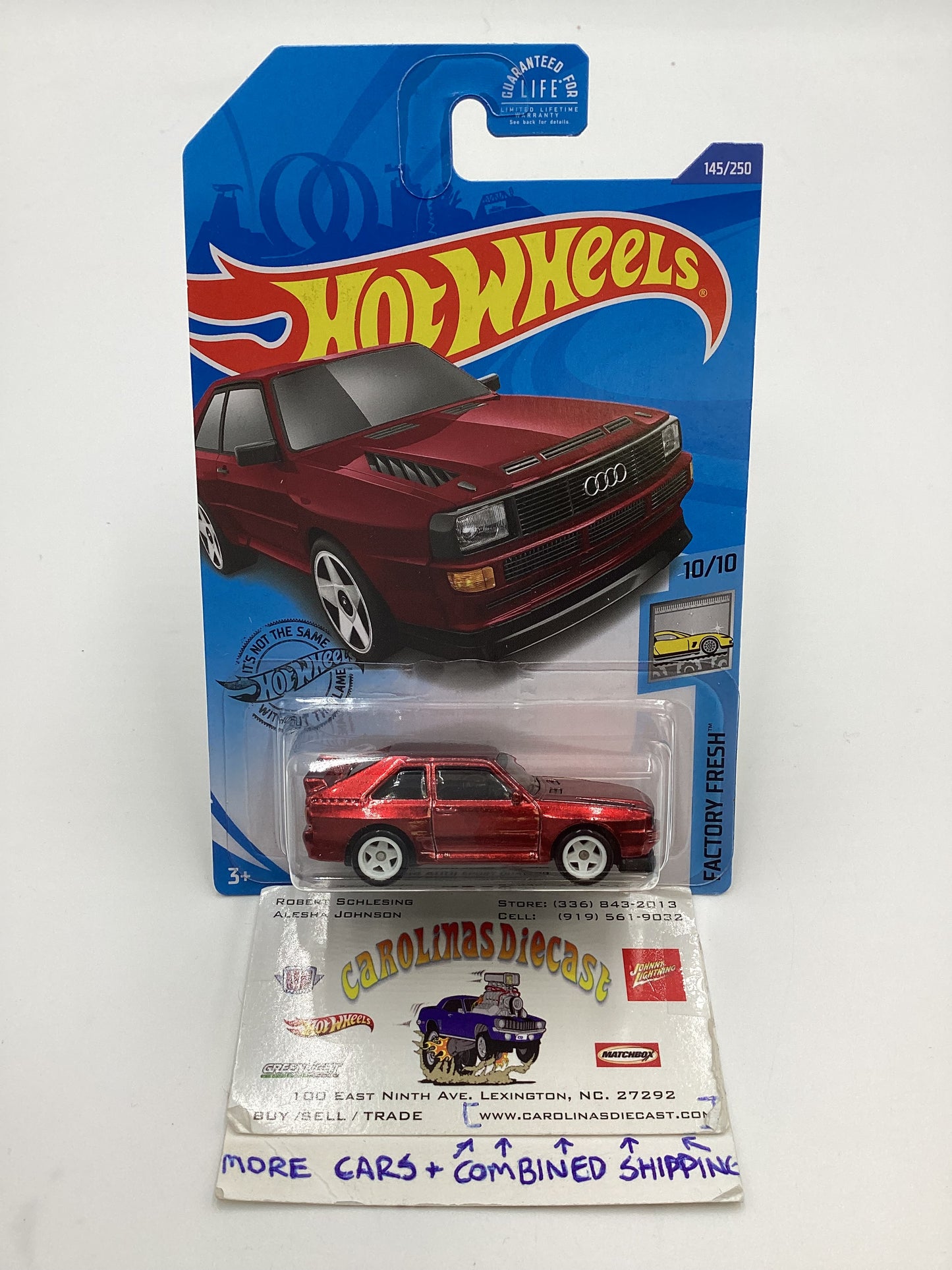 2020 Hot wheels Super treasure hunt #145 84 Audi Sport Quattro Red W/ Protector