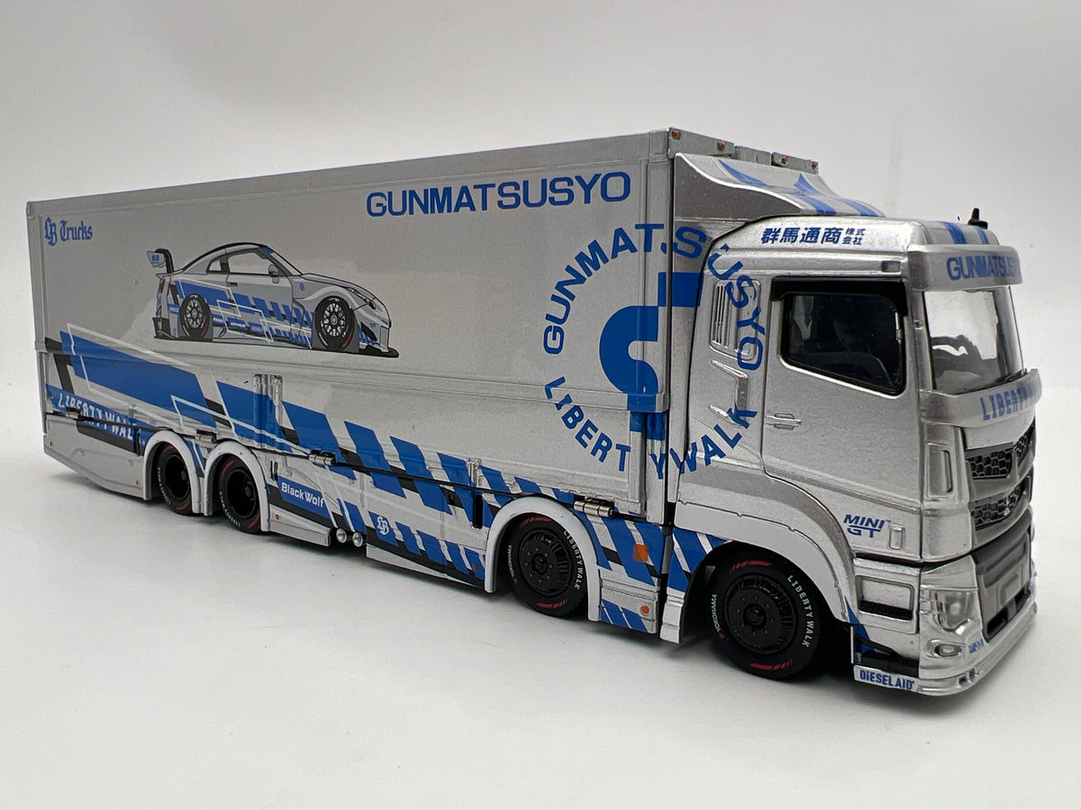 GCD 1/64 Scale Gunmatsusyo #635 LB Trucks Liberty Walk Mitsubishi Fuso Super Great