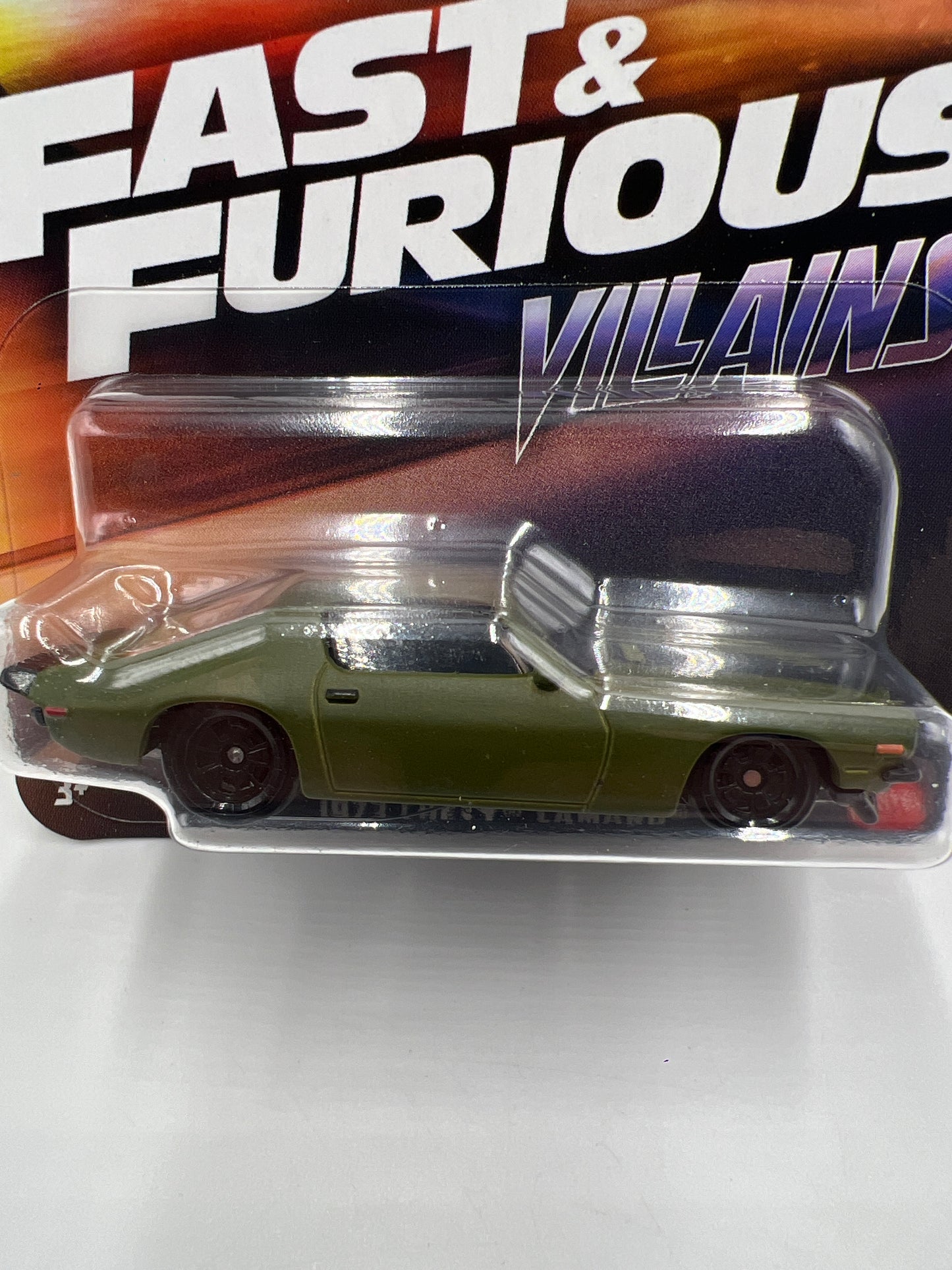 Hot Wheels Silver Series Fast & Furious Villains #4 1973 Chevy Camaro Green 69B