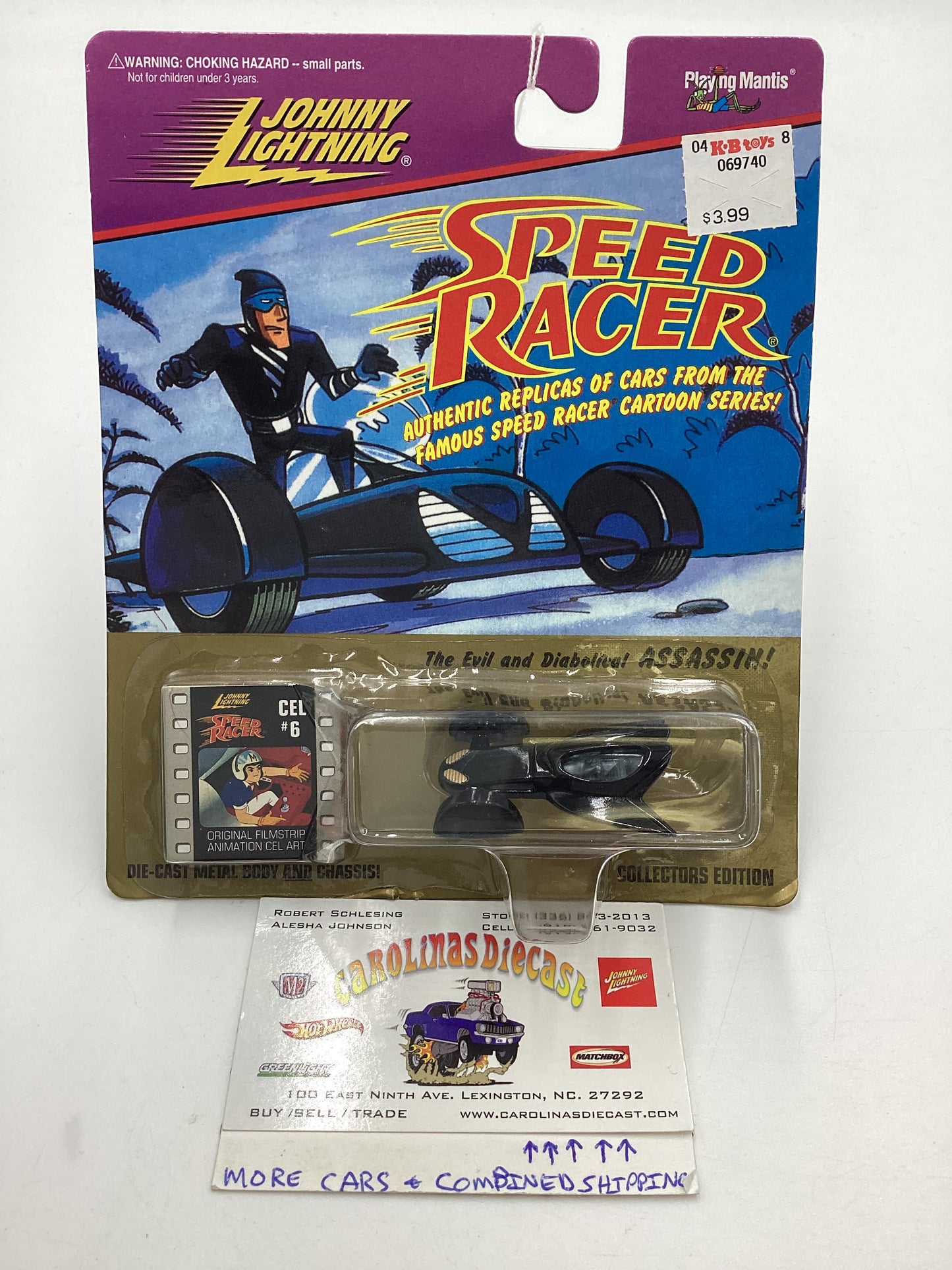 Johnny Lightning Speed Racer CEL #6 The Assassin Black/Gray 186A