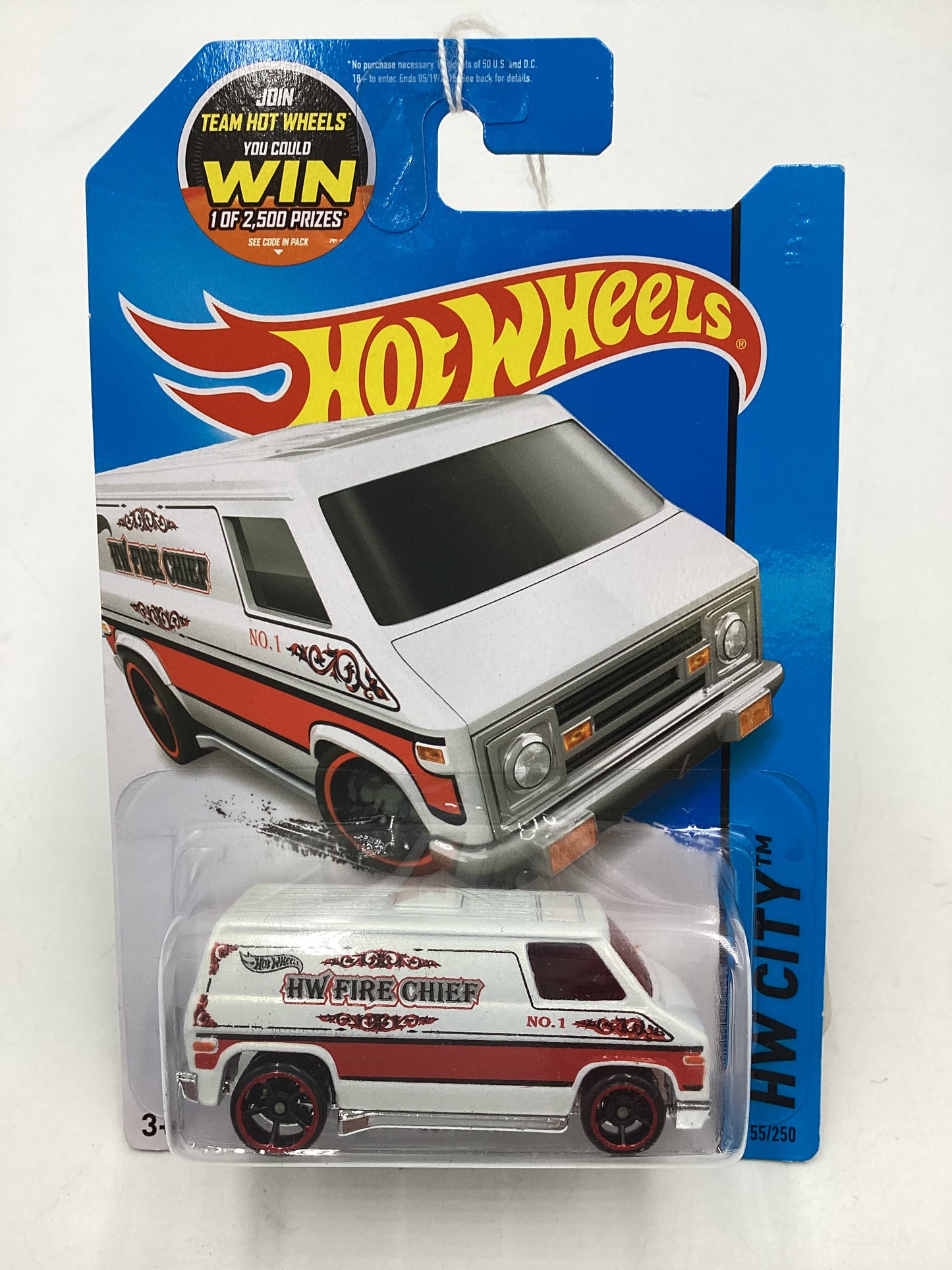 2015 Hot wheels HW City #55 Super Van White 14G