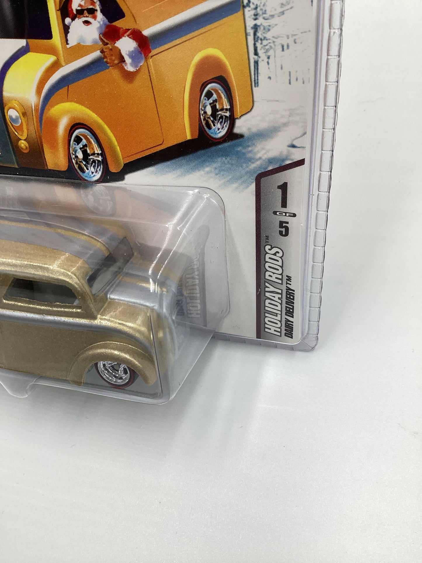 Hot Wheels 2006 Holiday Rods 1/5 Dairy Delivery Gold SR