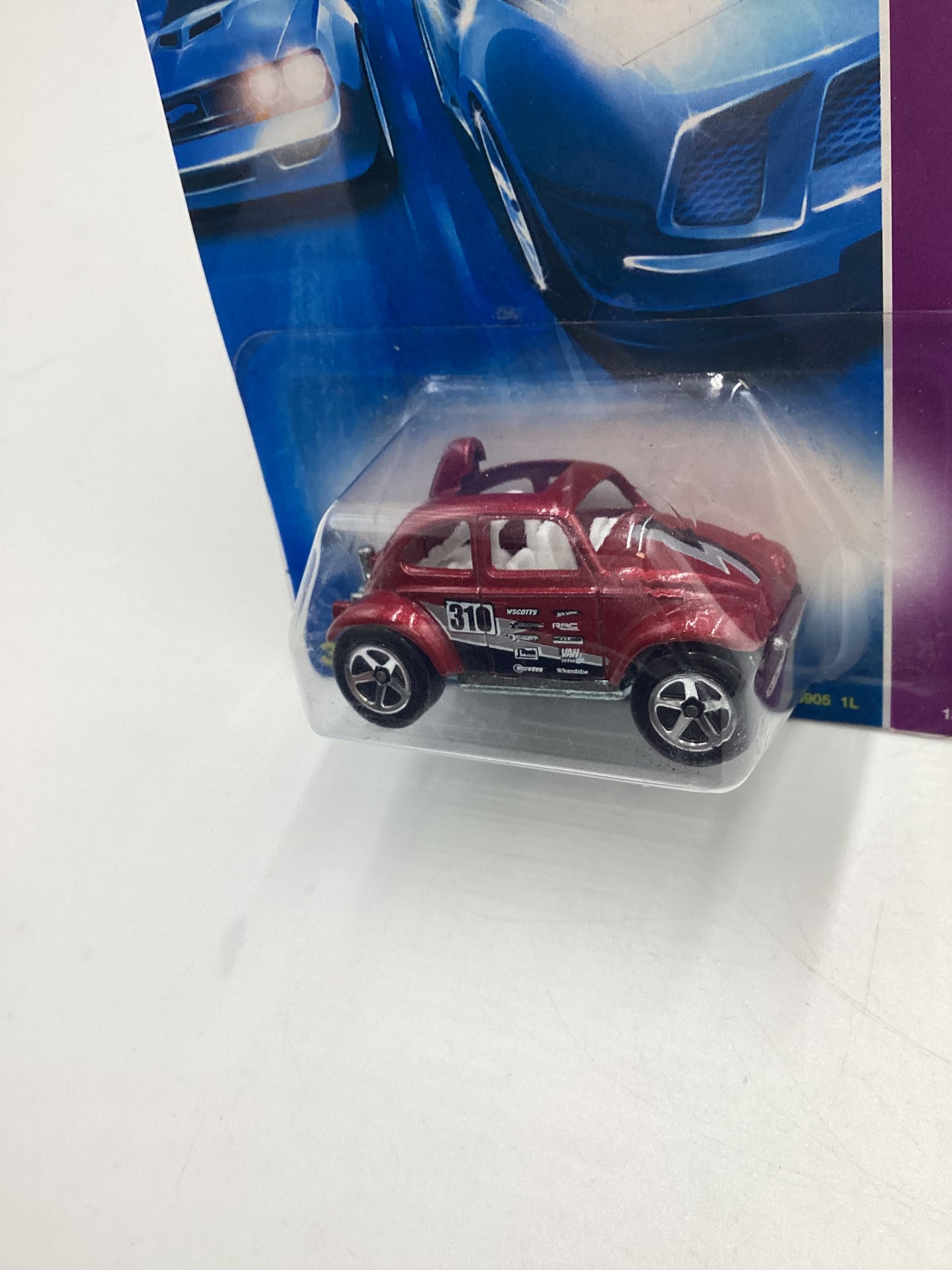 2008 Hot Wheels HW Team Volkswagen #131 Baja Beetle Red 97D