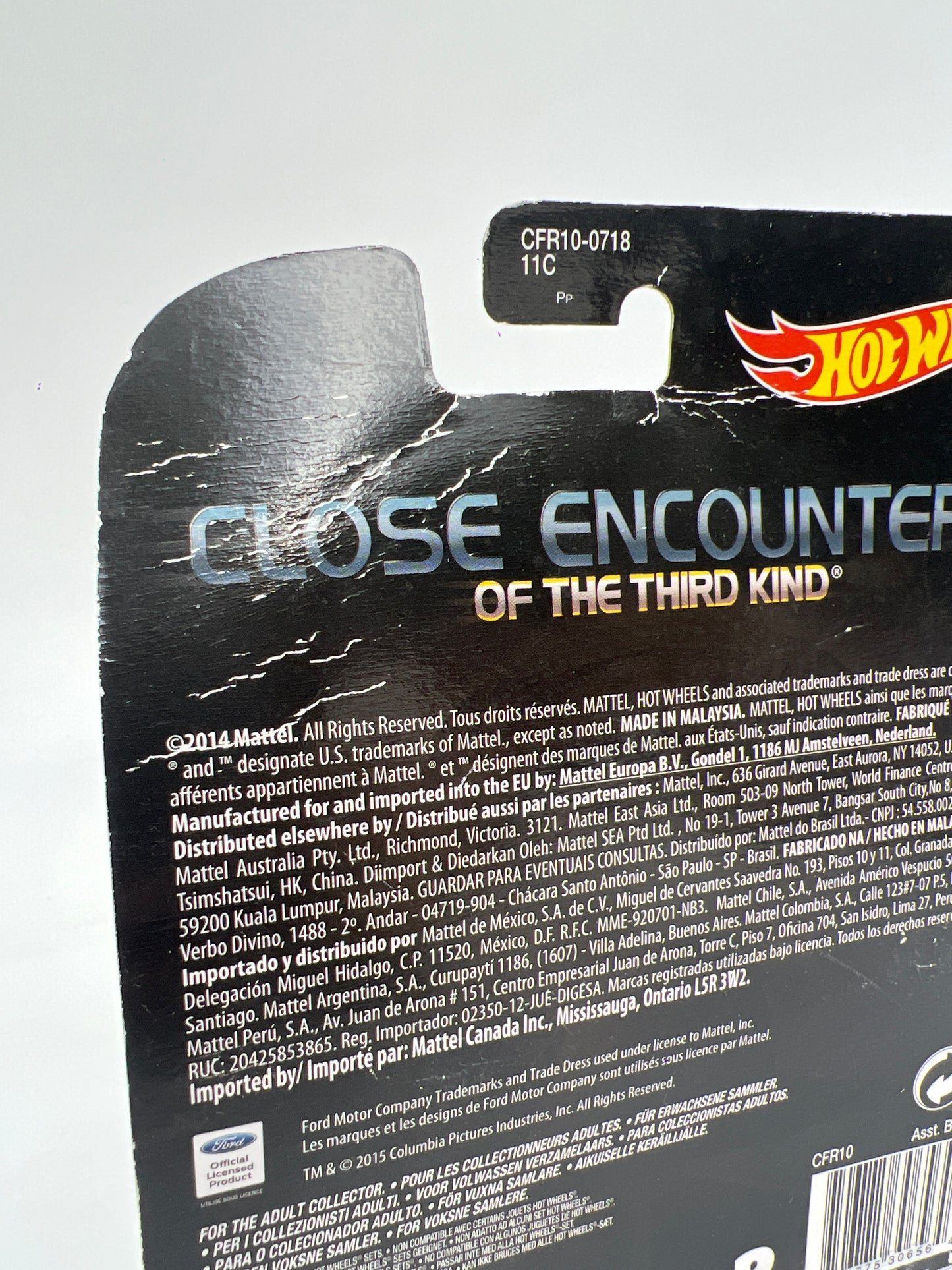 Hot Wheels Retro Entertainment Close Encounters Ford F-250 Yellow Bad Card 272C