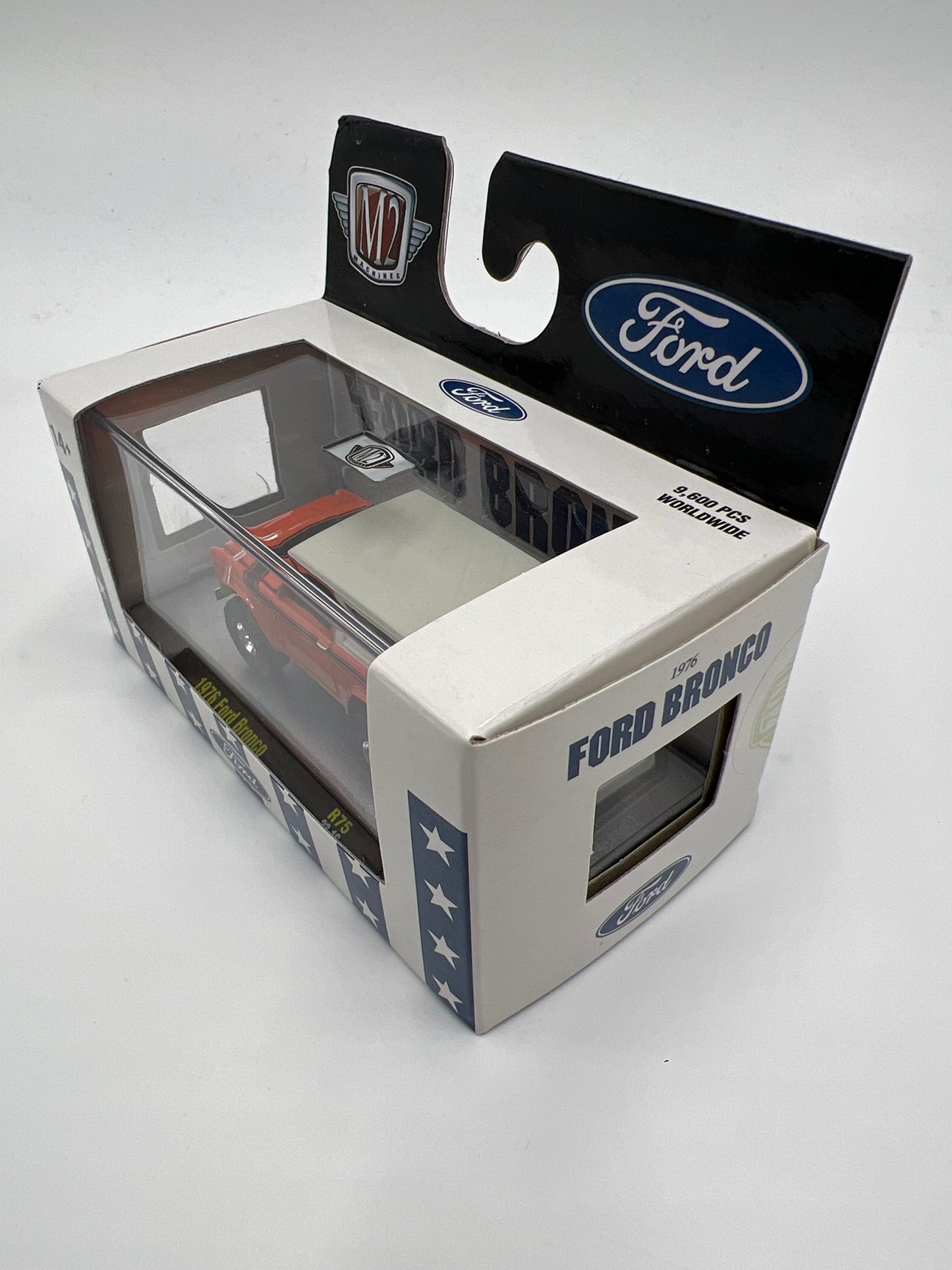 M2 Machines 1976 Ford Bronco Orange/White R75