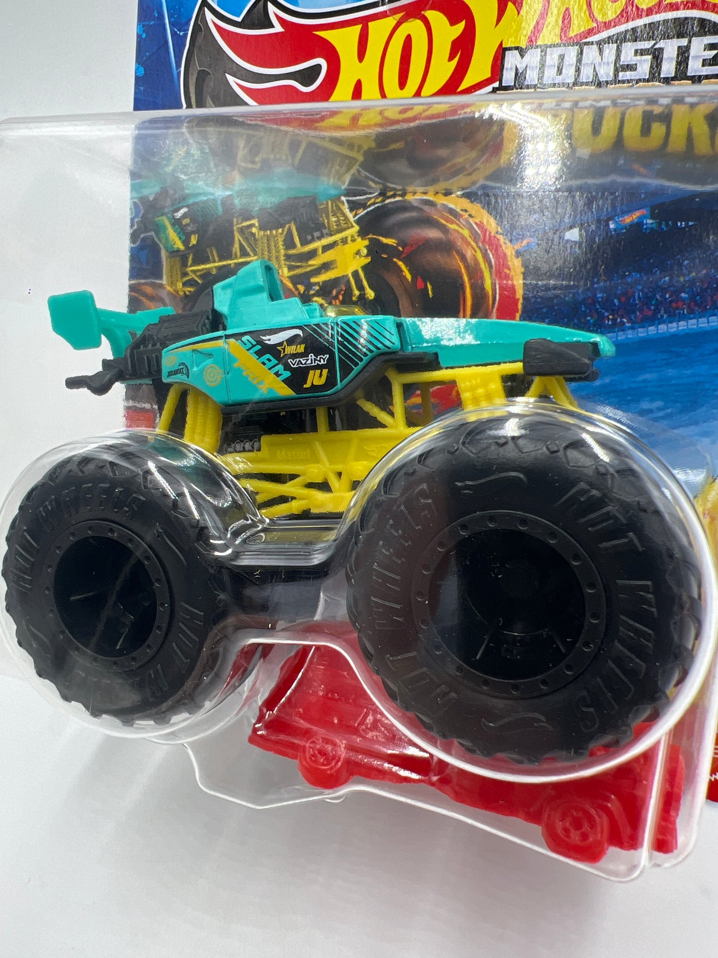2025 Hot Wheels Monster Trucks HWMT Back To Basics #4 Slam Prix 129C
