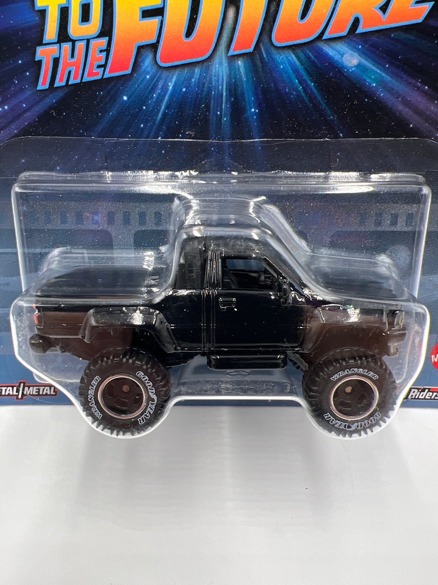 Hot Wheels Premium Back To The Future BTTF 1987 Toyota Pickup Truck Black W/Protector 1