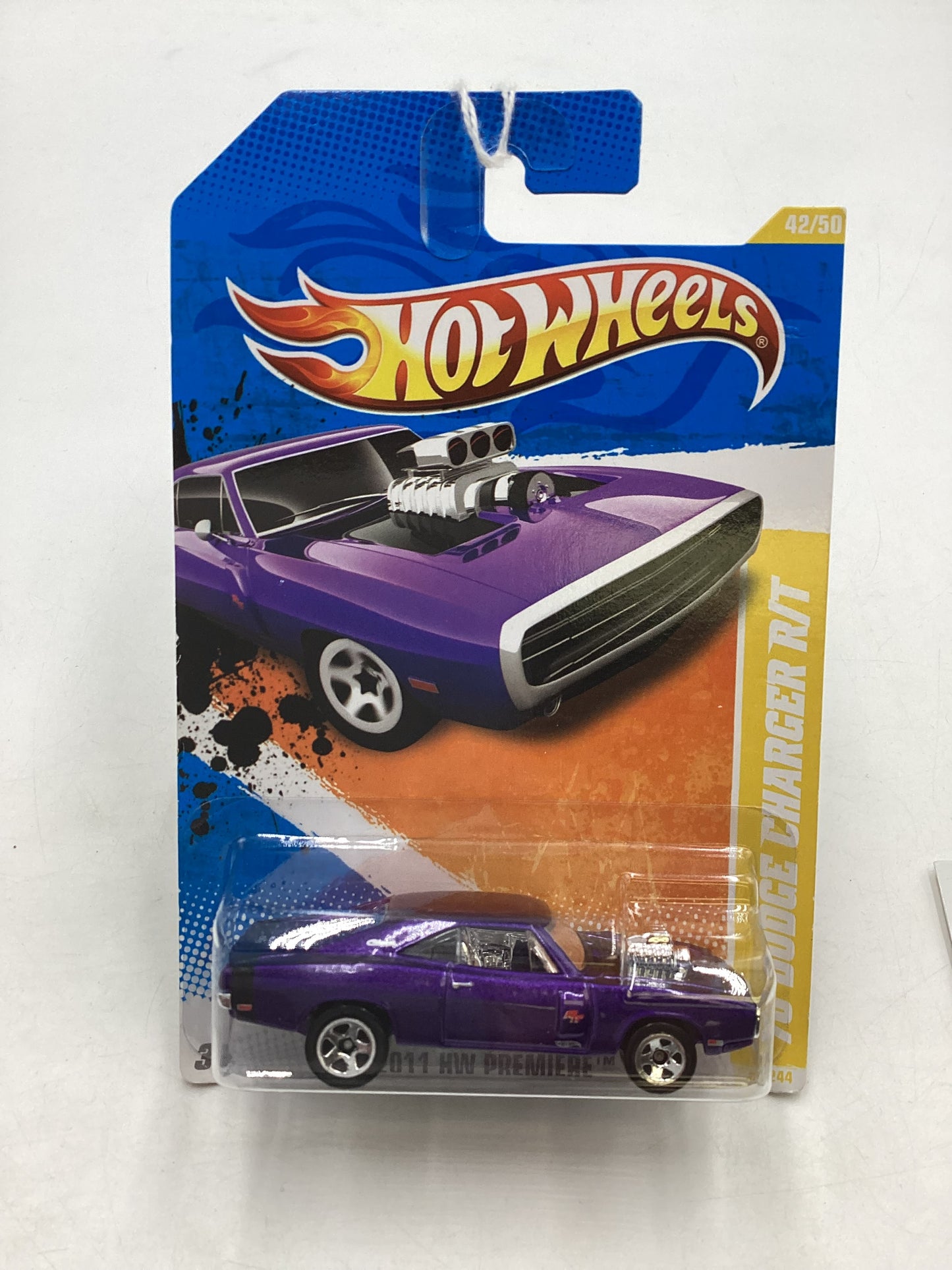 2011 Hot Wheels #42 70 Dodge Charger R/T Purple 56C