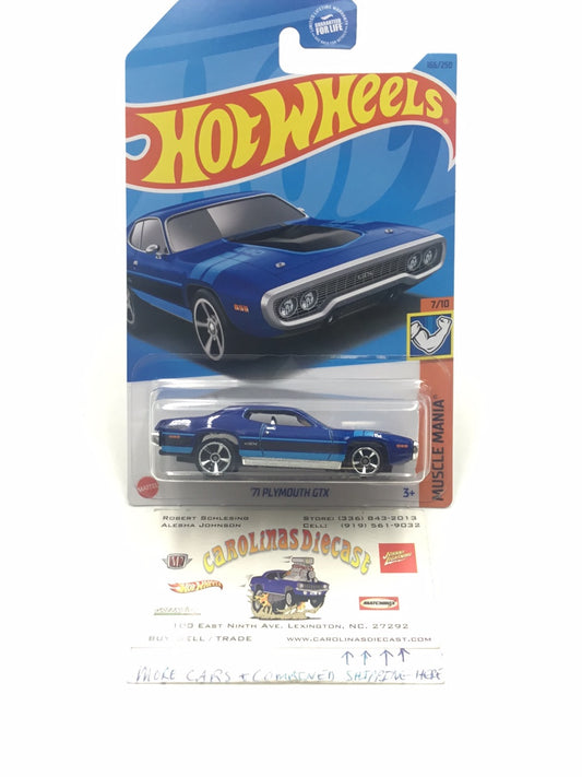 2023 hot wheels P case #166 71 Plymouth GTX S6