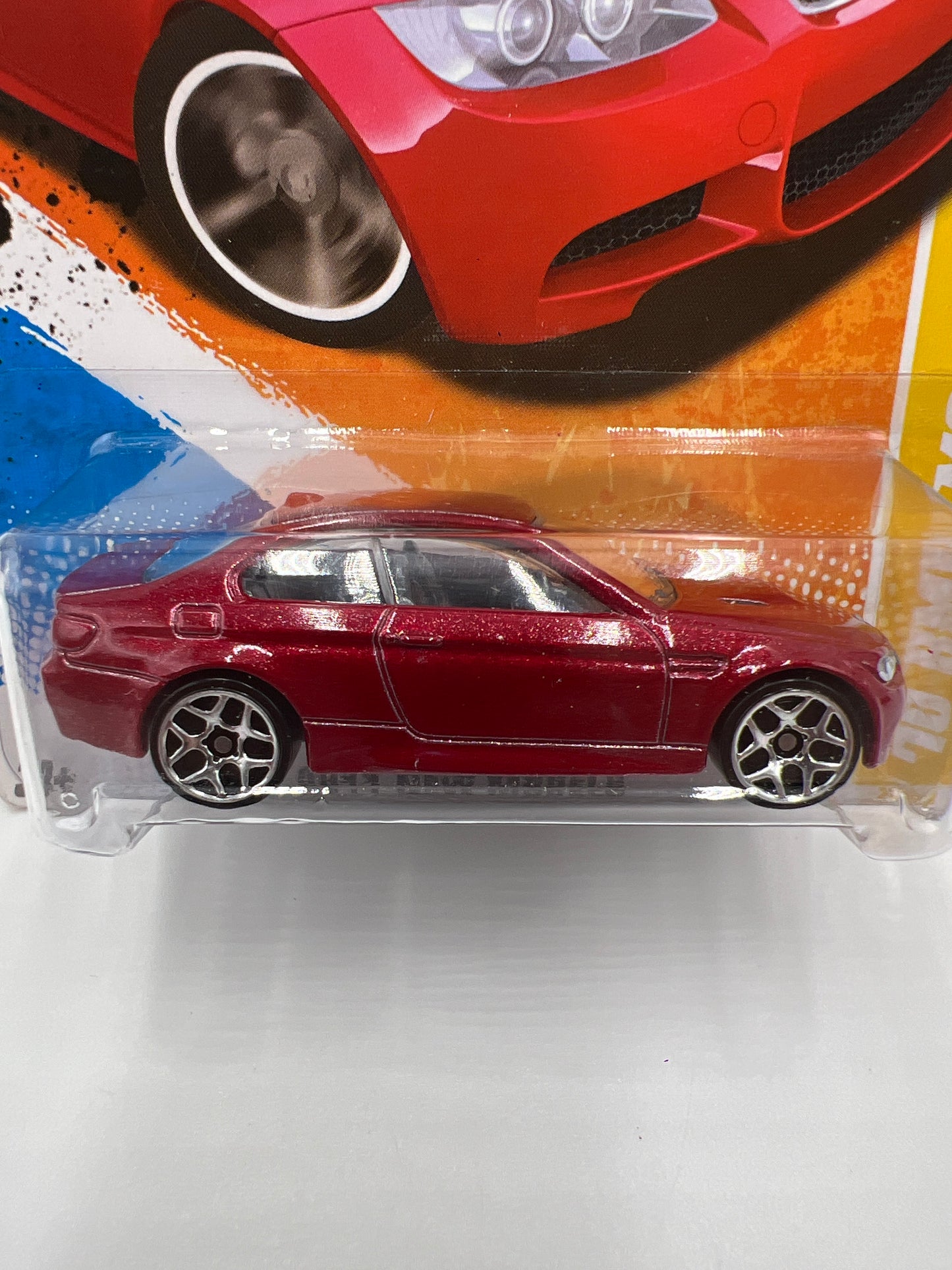 2011 Hot Wheels New Models #26 10 BMW M3 Red Green Lantern Card SR