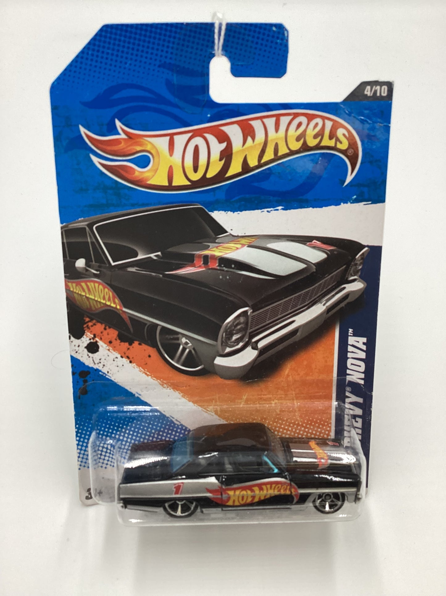 2011 Hot Wheels #154 66 Chevy Nova Black 11C