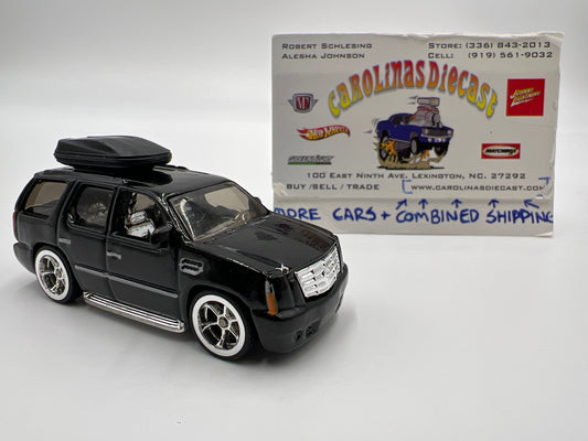 Hot Wheels 07 Cadillac Escalade Black Loose CUSTOM W/Custom Roof Luggage Rack