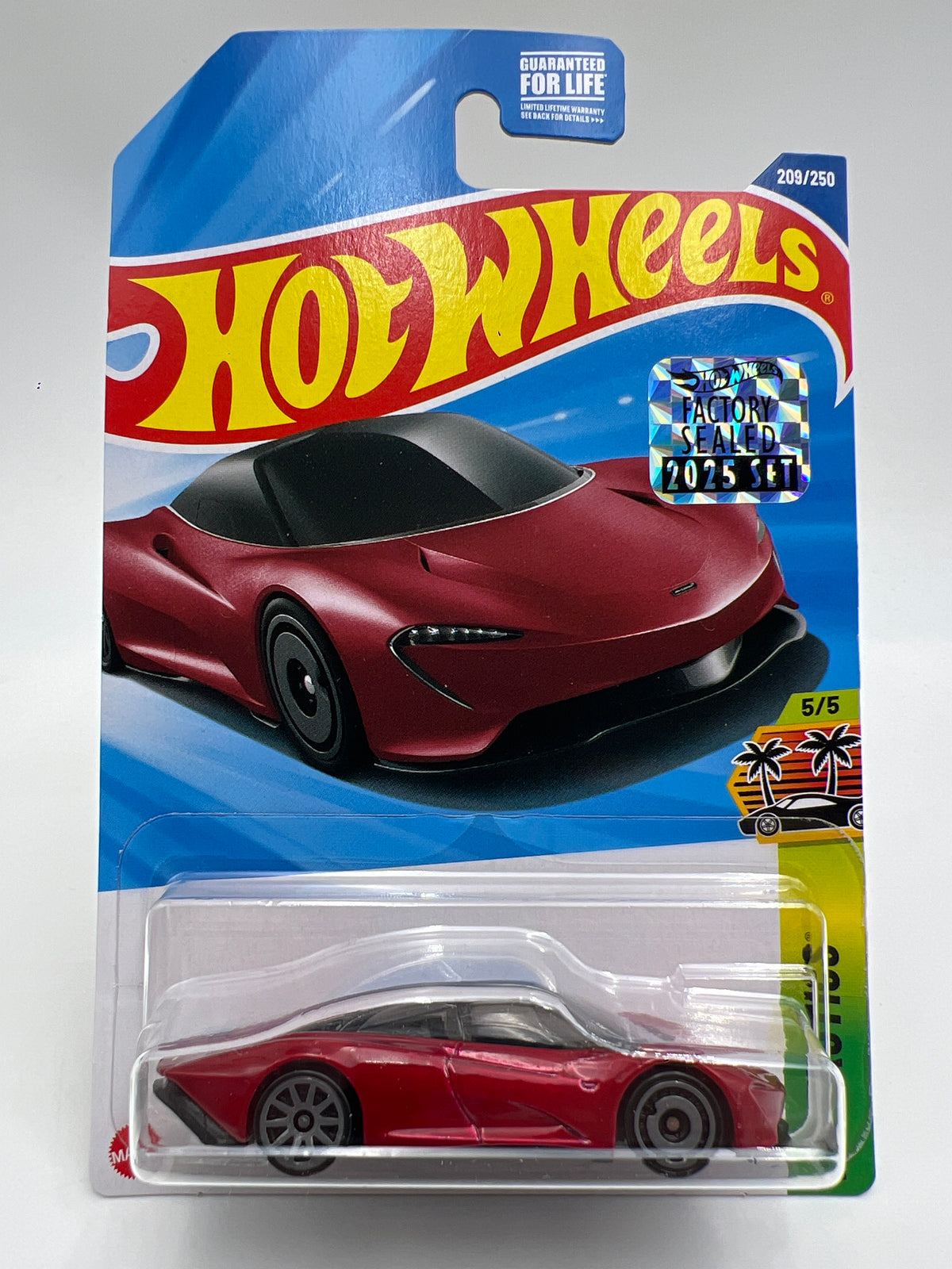 2025 Hot Wheels Factory Sealed Super Treasure Hunt & Mainline #209 McLaren Speedtail W/Protector