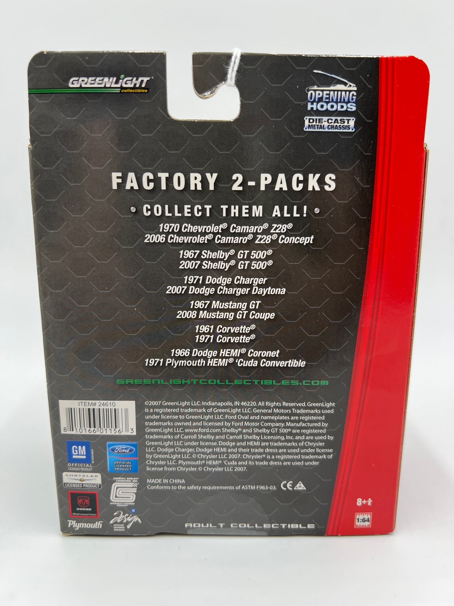 Greenlight Z28 2 Pack 1/4000 1970 Chevrolet Camaro Z28 & 2006 Chevrolet Camaro Z28 Concept Blue SR