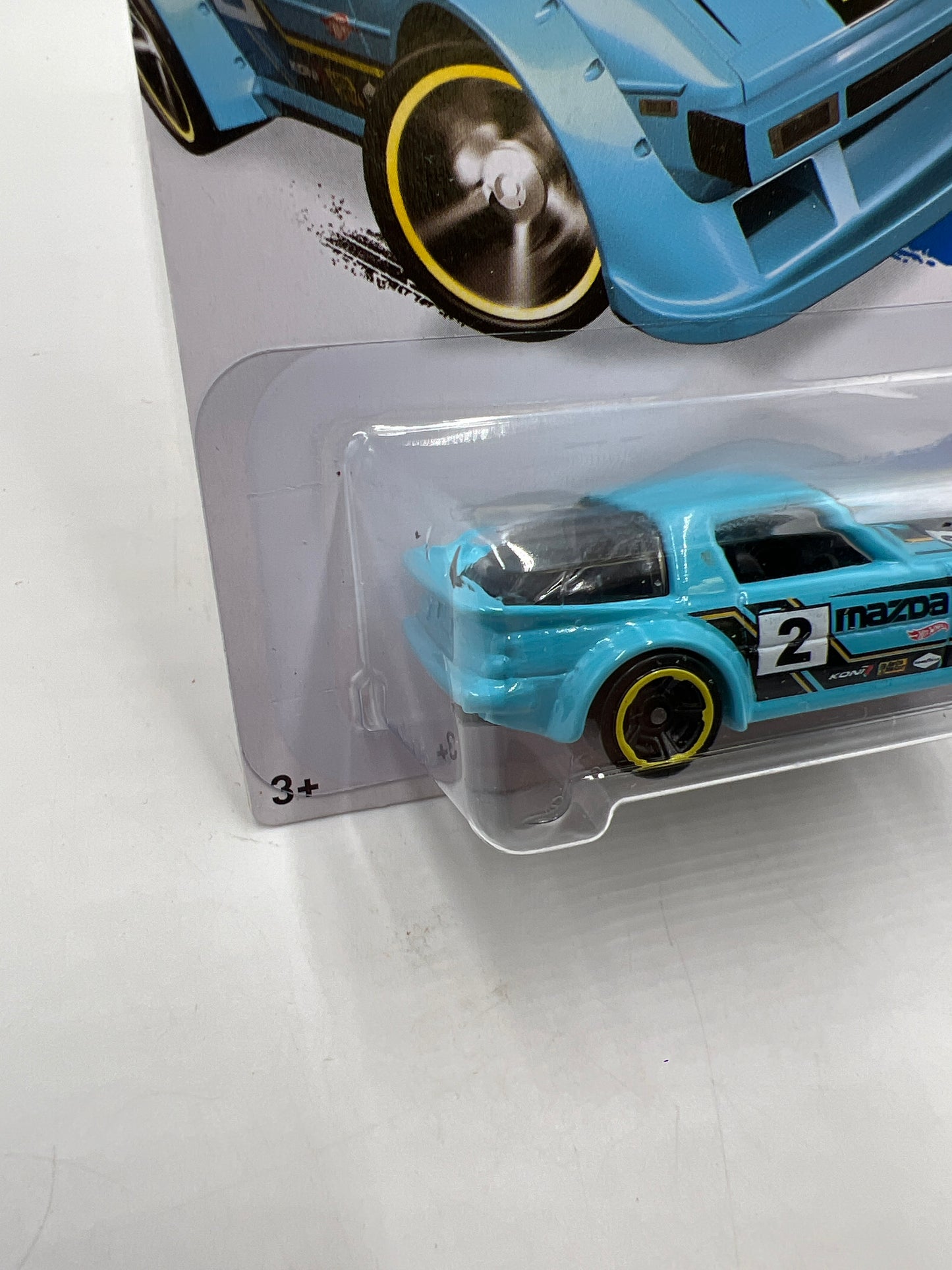 2015 Hot Wheels Workshop #193 Kmart Exclusive Mazda RX7 Light Blue 240B