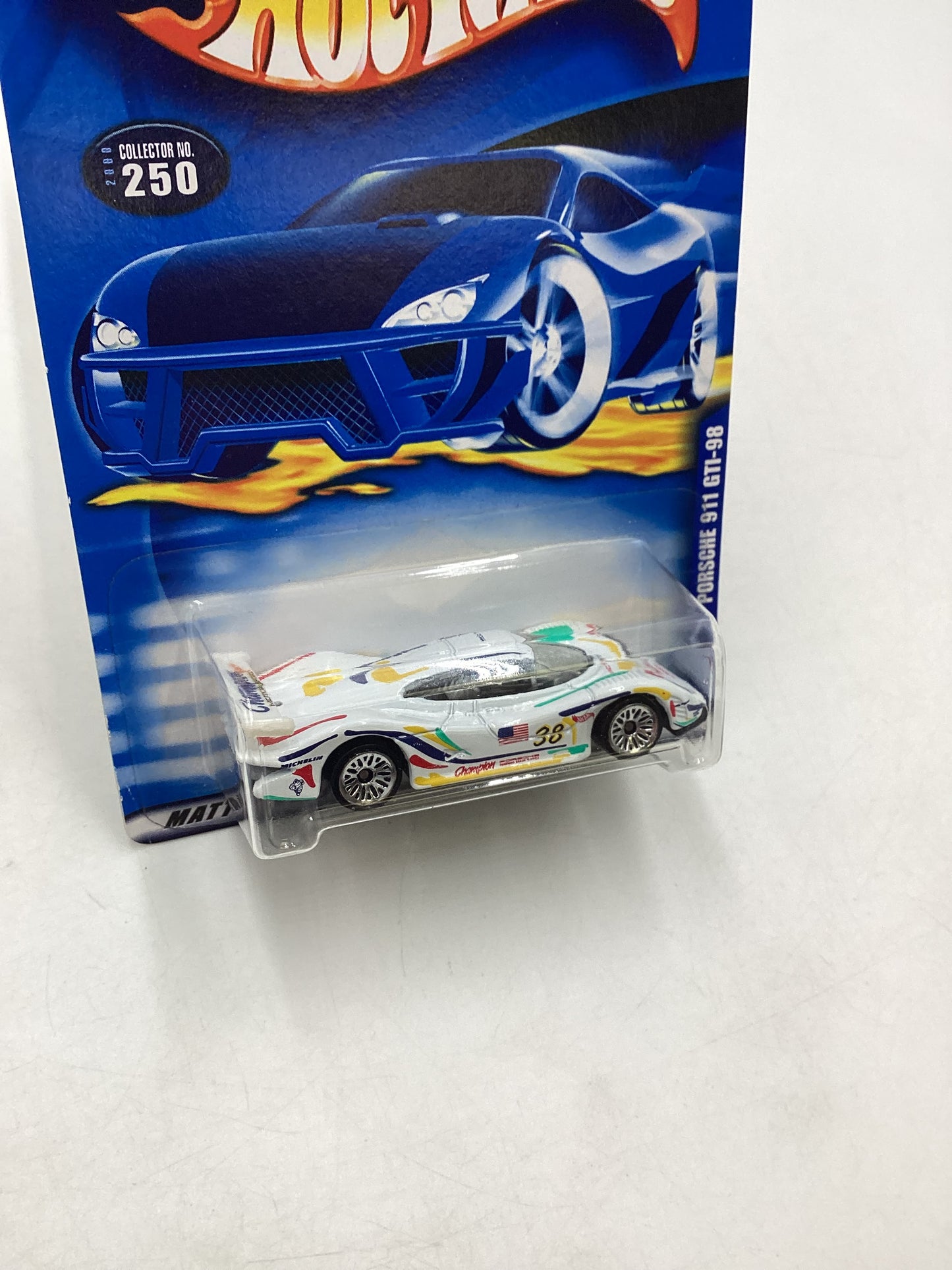 2000 Hot Wheels #250 Porsche 911 GTI-98 htf variant 99B