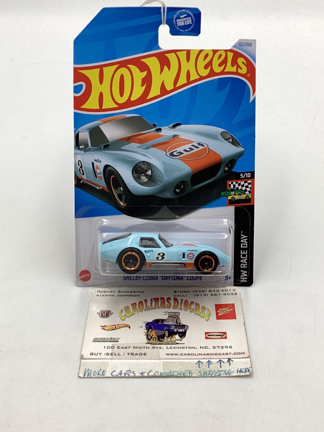 2024 Hot Wheels E Case #122 Shelby Cobra Daytona Coupe 30C