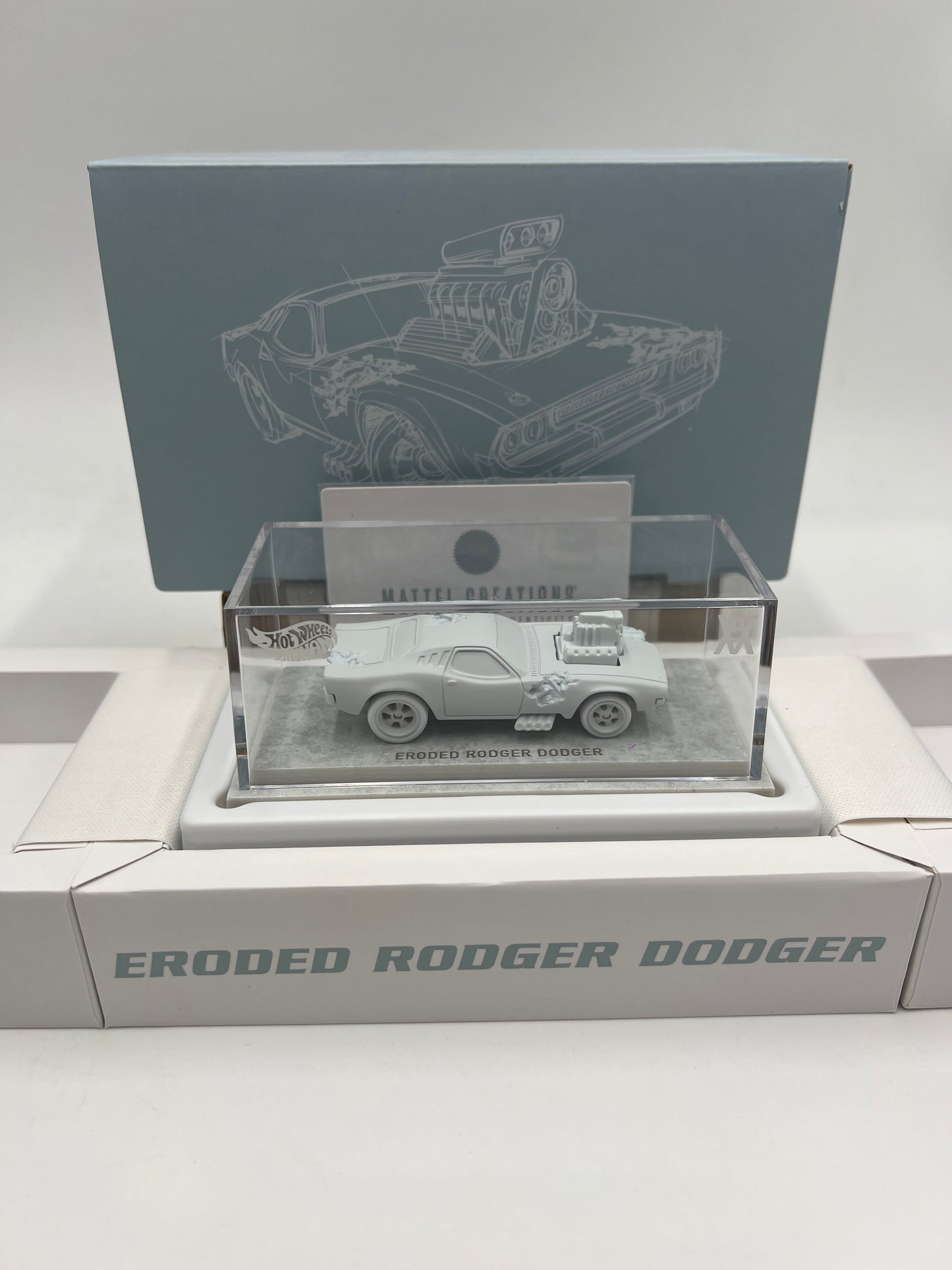 Mattel Creations Hot Wheels x Daniel Arsham Eroded Rodger Dodger