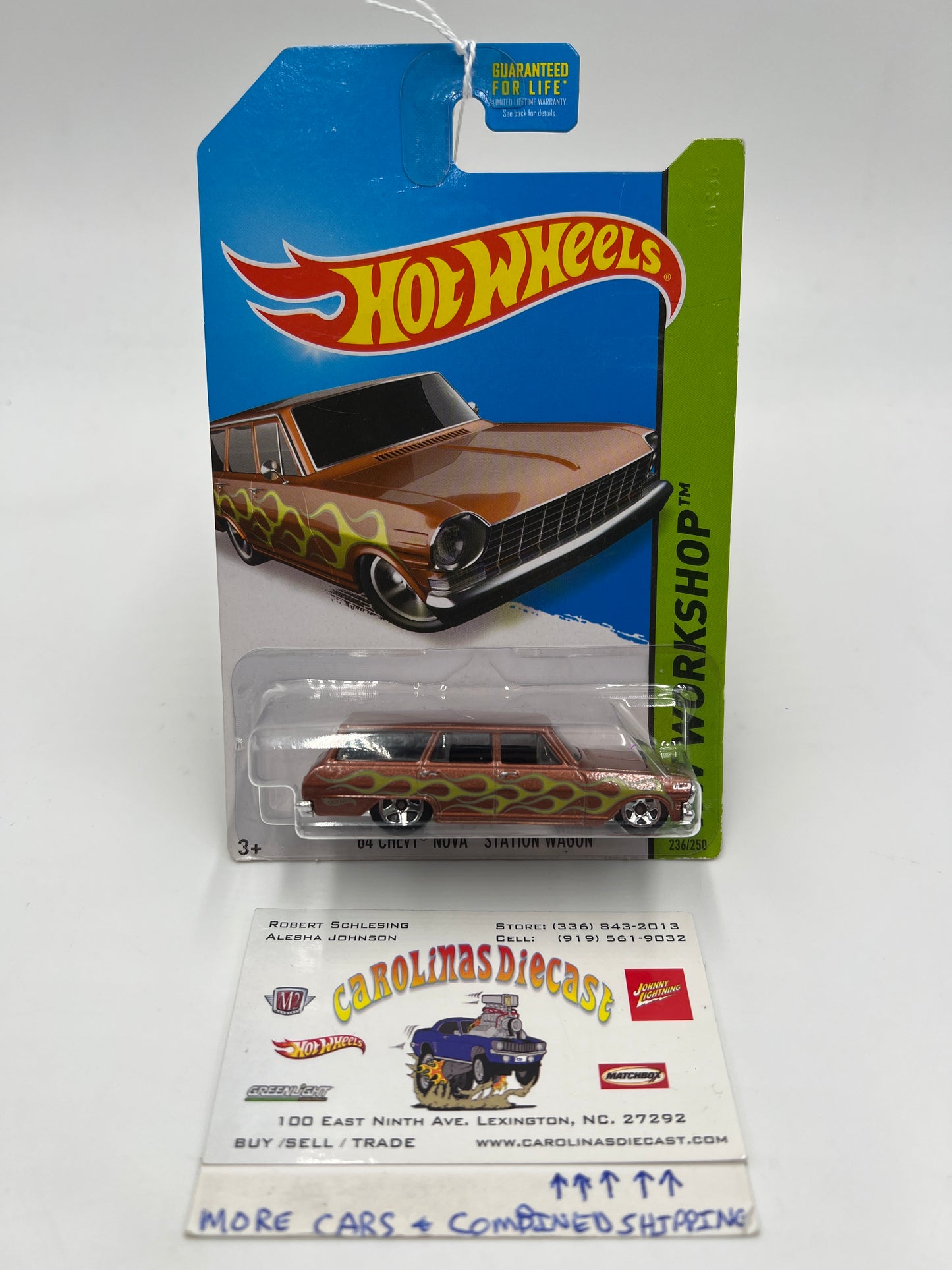 2014 Hot Wheels Workshop #236 64 Chevy Nova Station Wagon Copper 16C