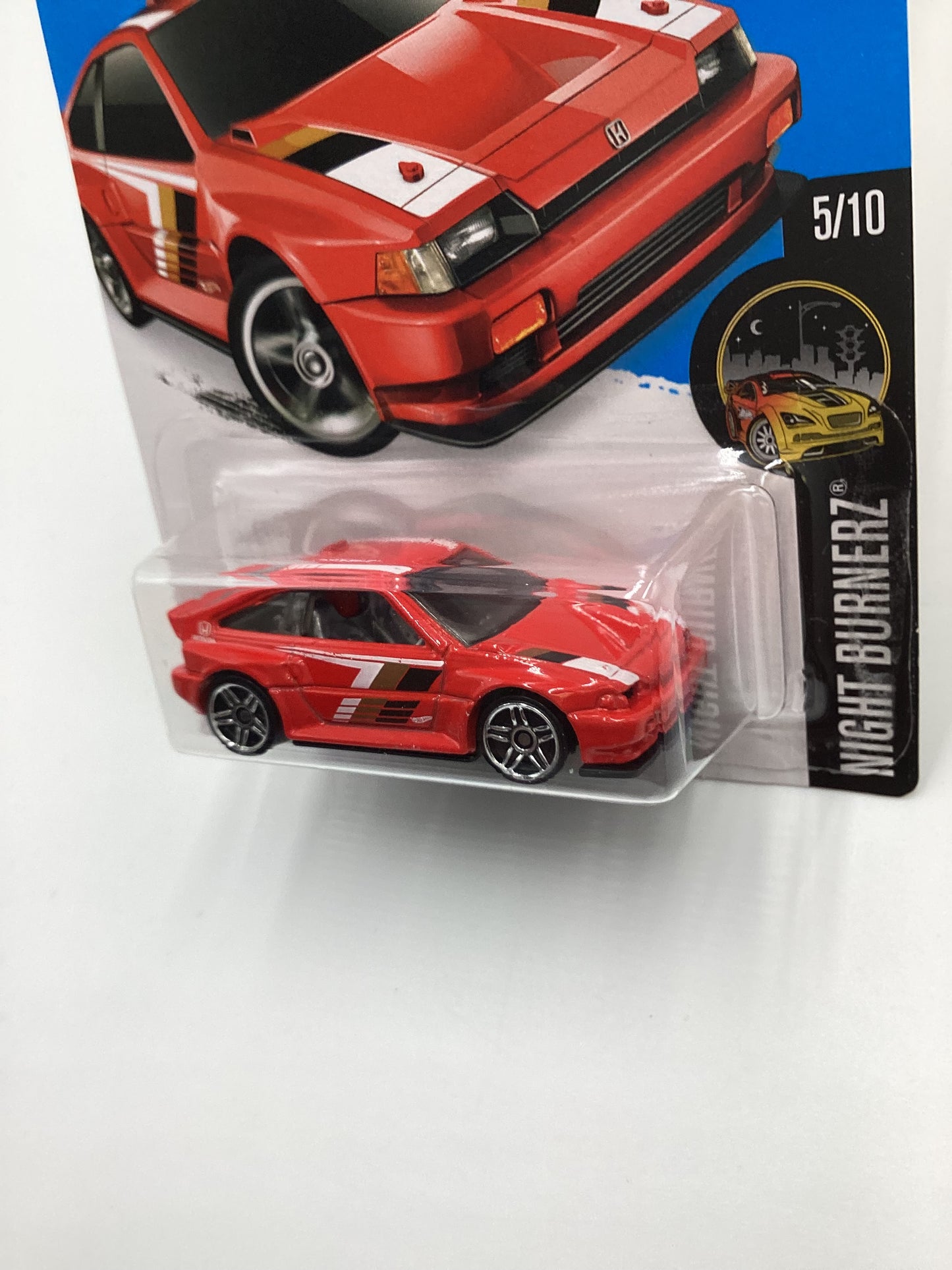 2016 Hot Wheels #82 1985 Honda CR-X Red 77G