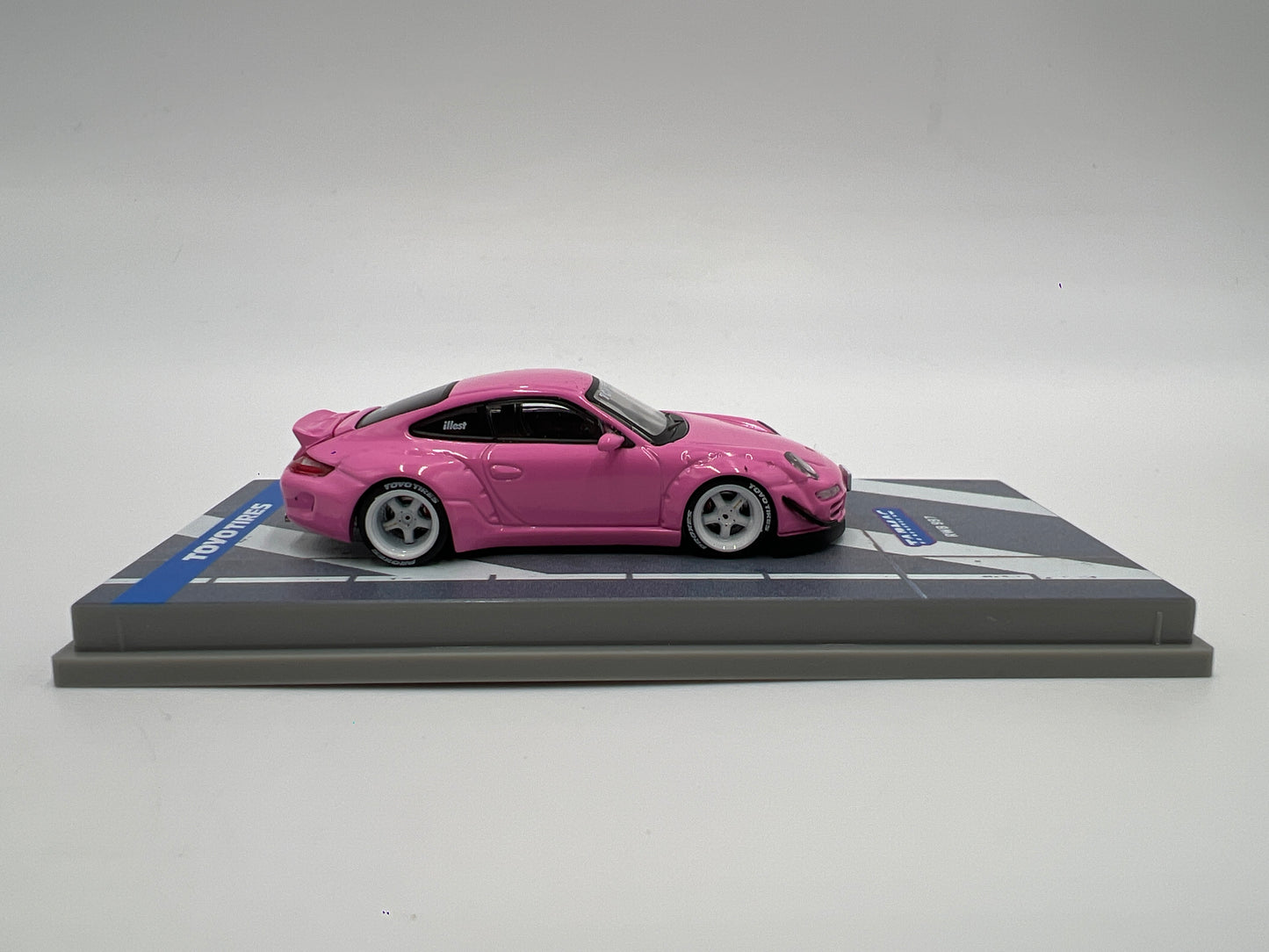 Tarmac Works x Hobby 64 Porsche RWB 997 Pink Toyo Tires