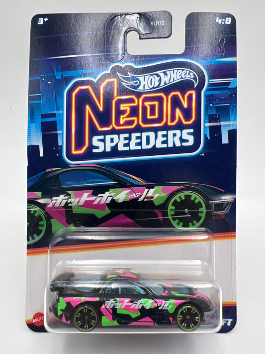 Hot Wheels Neon Speeders #4 95 Mazda RX-7 Drift 161H