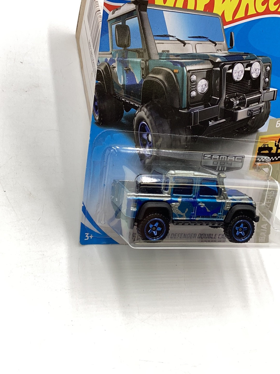 2019 Hot Wheels #14 ‘15 Land Rover Defender Double Cab Zamac 004 147B