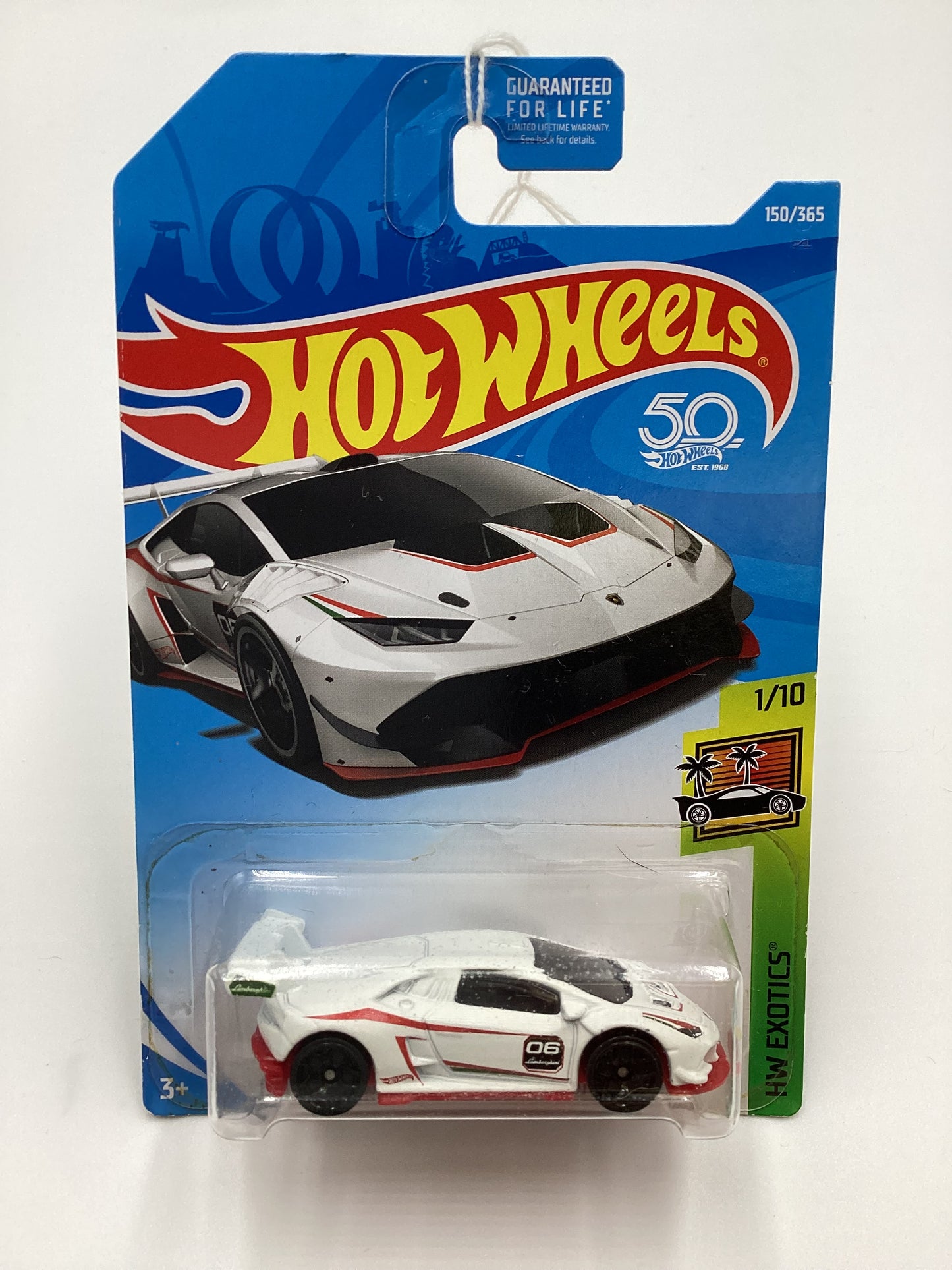 2018 Hot Wheels #150 Lamborghini Huracan LP 620-2 Super Trofeo White 101C