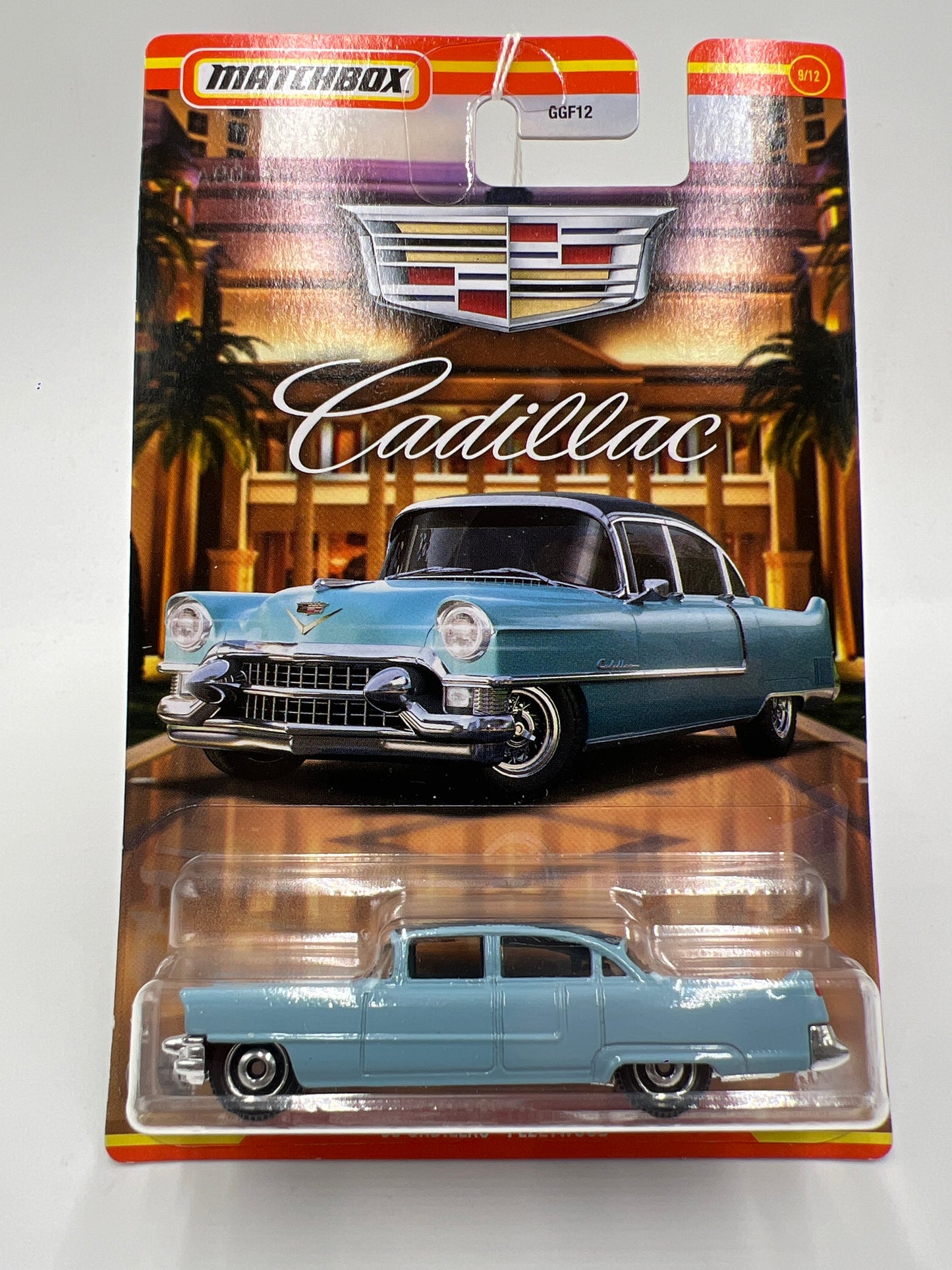 Matchbox Cadillac Series #9 55 Cadillac Fleetwood Light Blue 164E