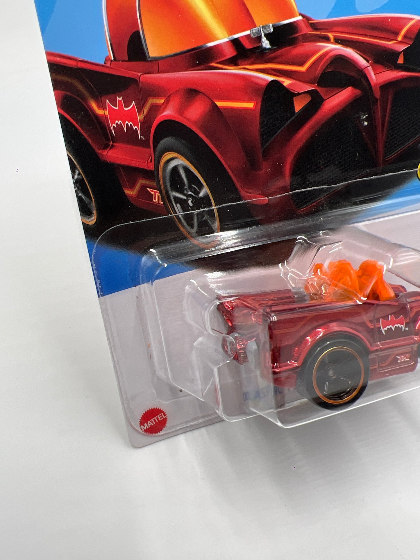 2023 Hot Wheels Super Treasure Hunt #3 Classic TV Series Batmobile Red W/Protector