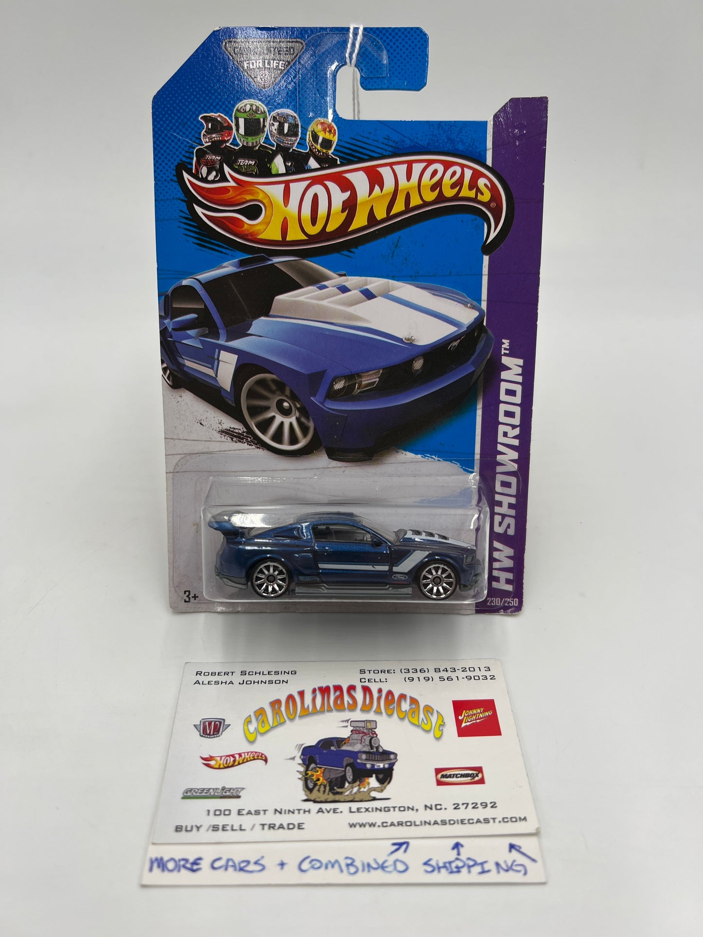2013 Hot Wheels Showroom #230 Custom 12 Ford Mustang Blue 33D