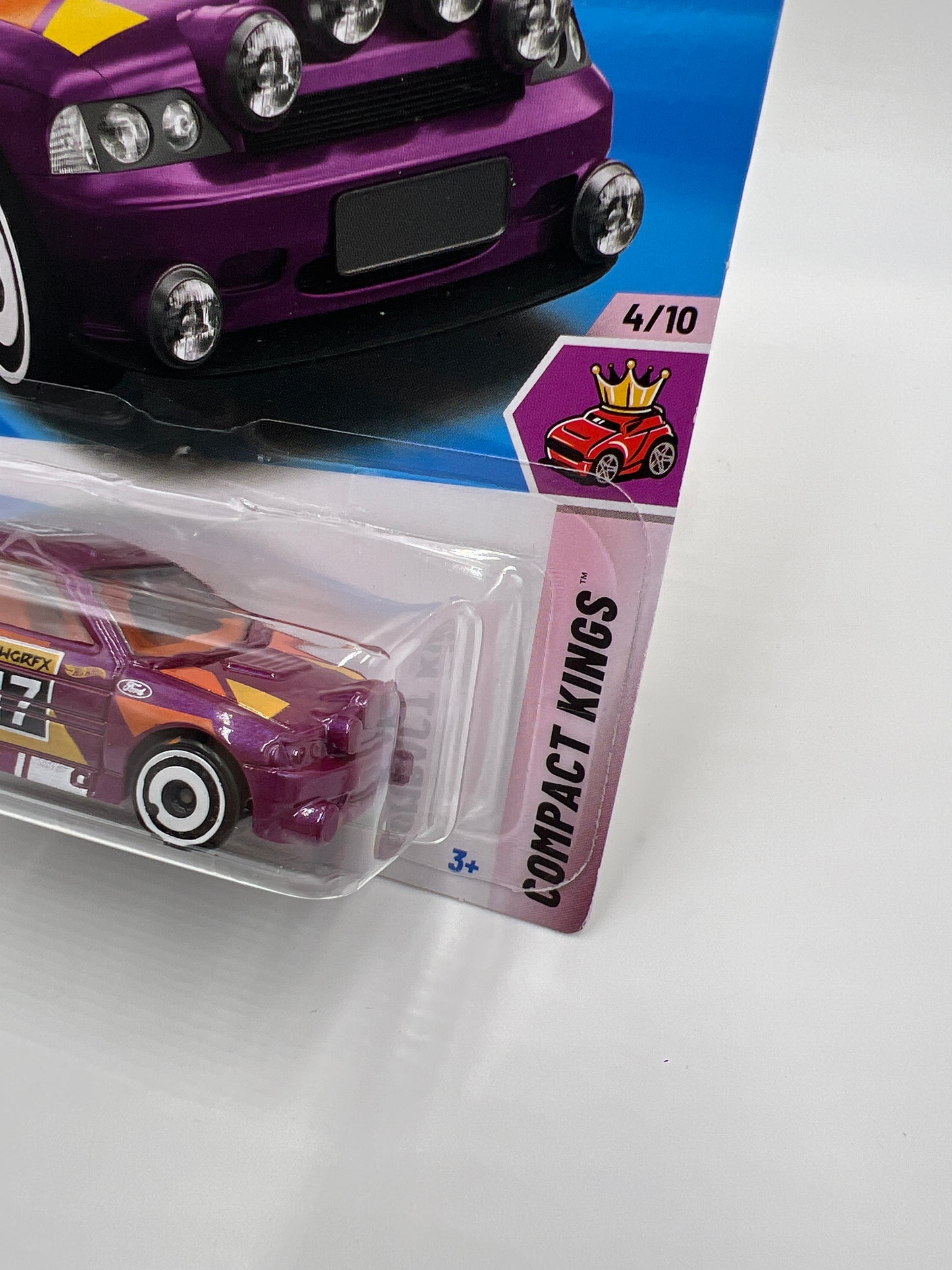 2025 Hot Wheels L Case Compact Kings #113 Ford Escort Purple 32B