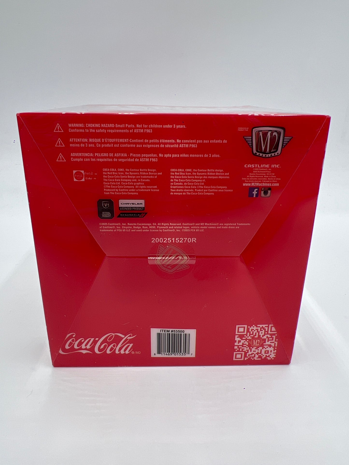 2025 M2 Machines Coca Cola Holiday Christmas Ornaments CHASE 1974 Dodge W200 Power Wagon Red