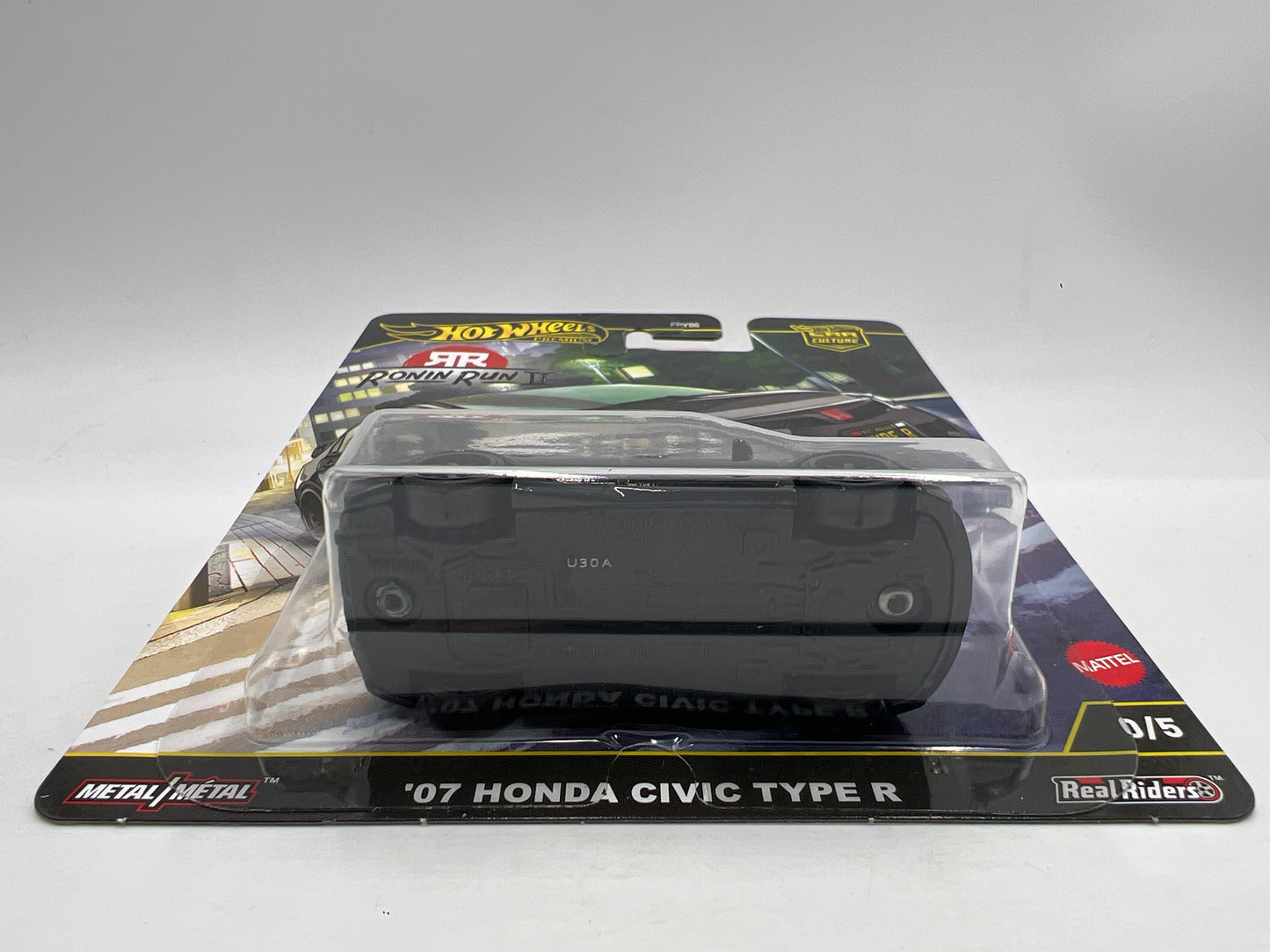 2025 Hot Wheels Premium Ronin Run II CHASE #0 07 Honda Civic Type R Black W/Protector