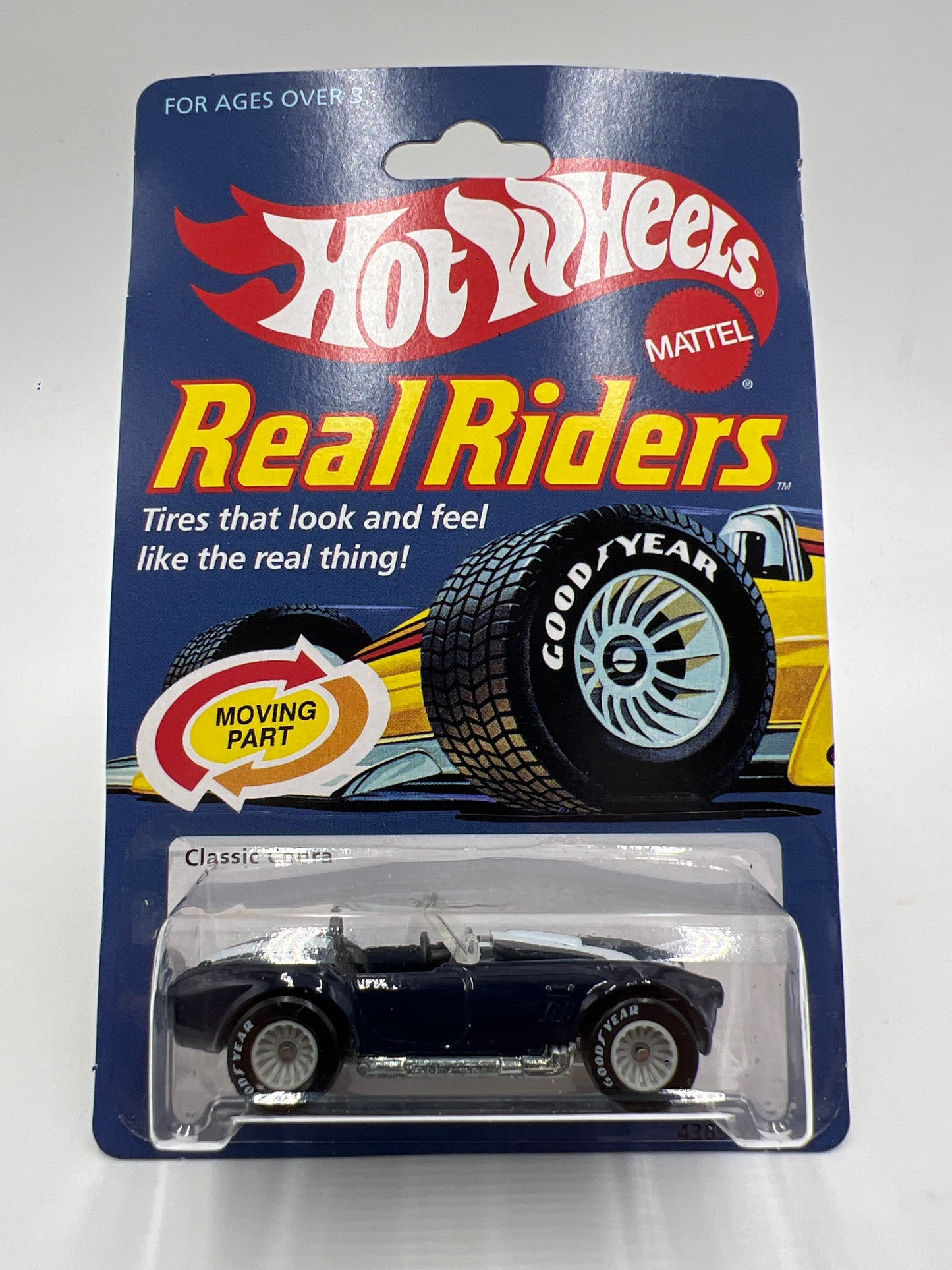Hot Wheels 30 Years 1970 Authentic Commemorative Replica Real Riders Shelby Classic Cobra Blue W/Protector