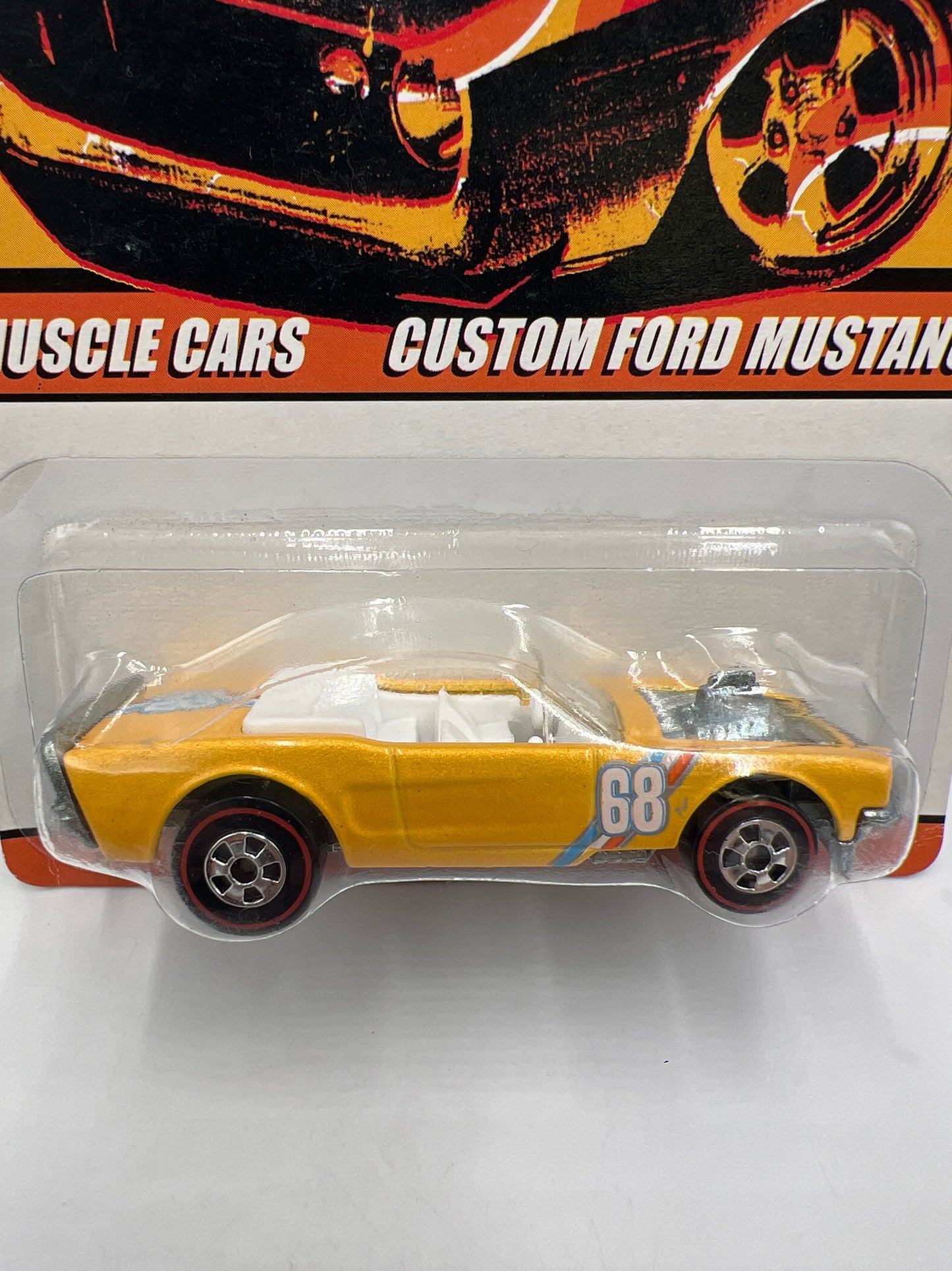 Hot Wheels Since 68 Muscle Cars #7 Custom Ford Mustang Yellow