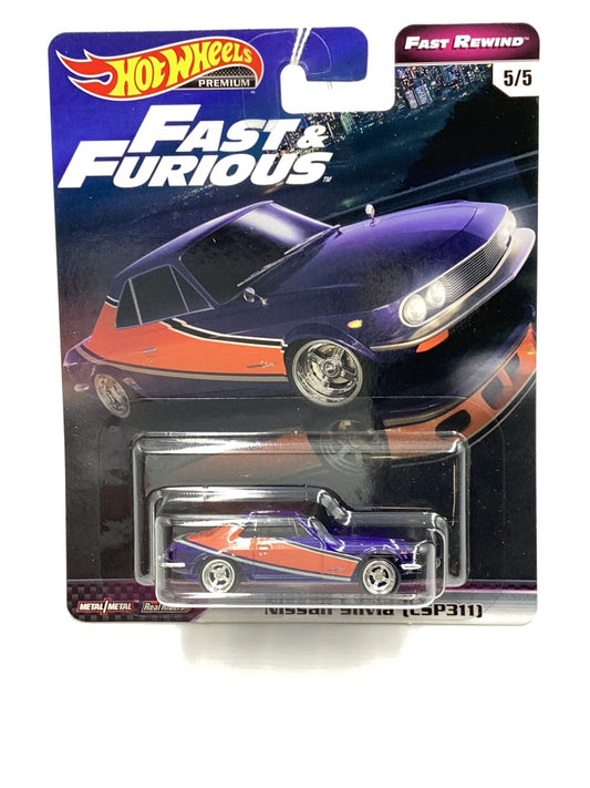 Hot Wheels premium fast and furious Fast Rewind #5 Nissan Silvia CSP311 246E