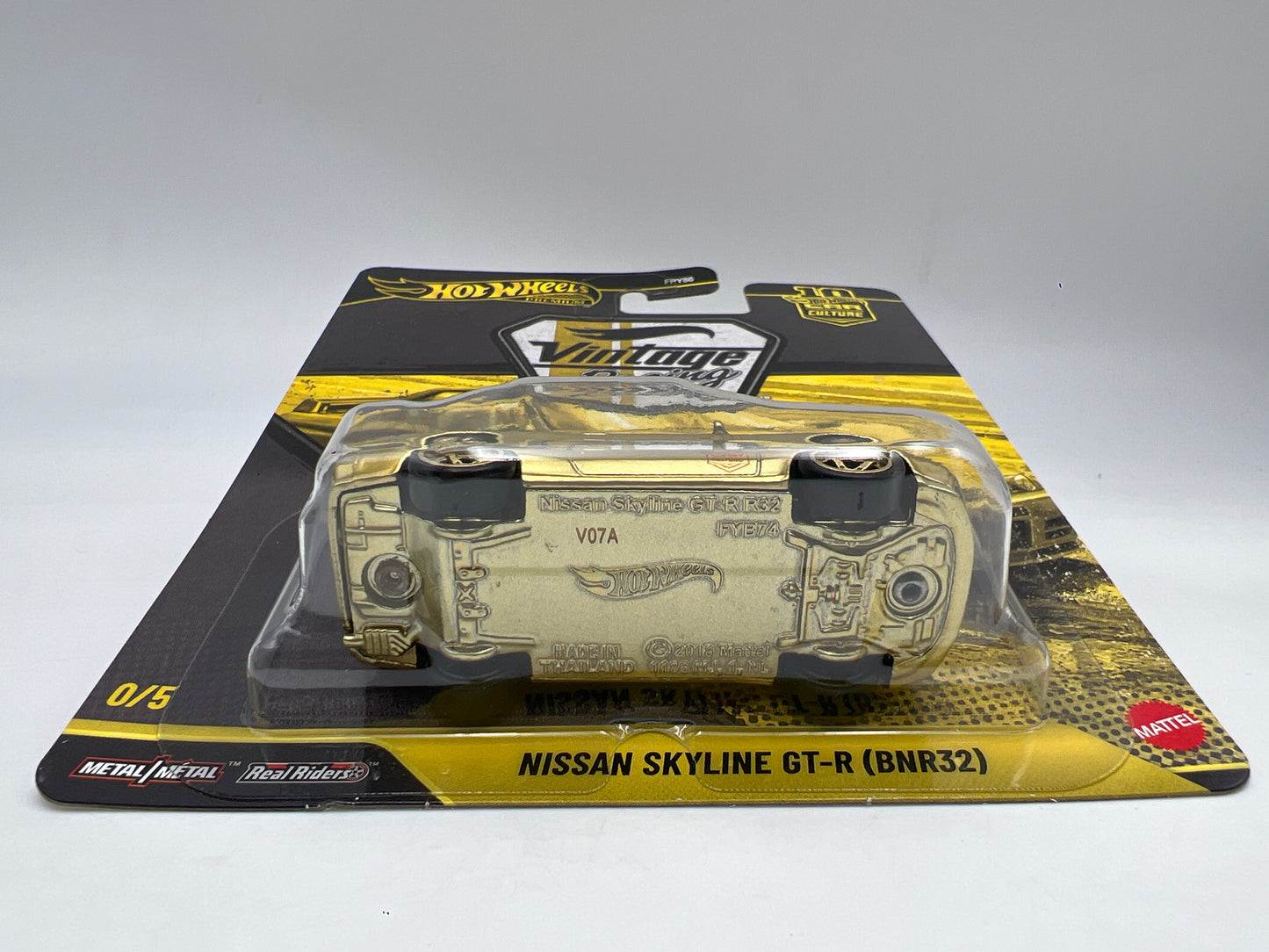 2026 Hot Wheels Vintage Racing CHASE #0 Nissan Skyline GT-R BNR32 Gold W/Protector