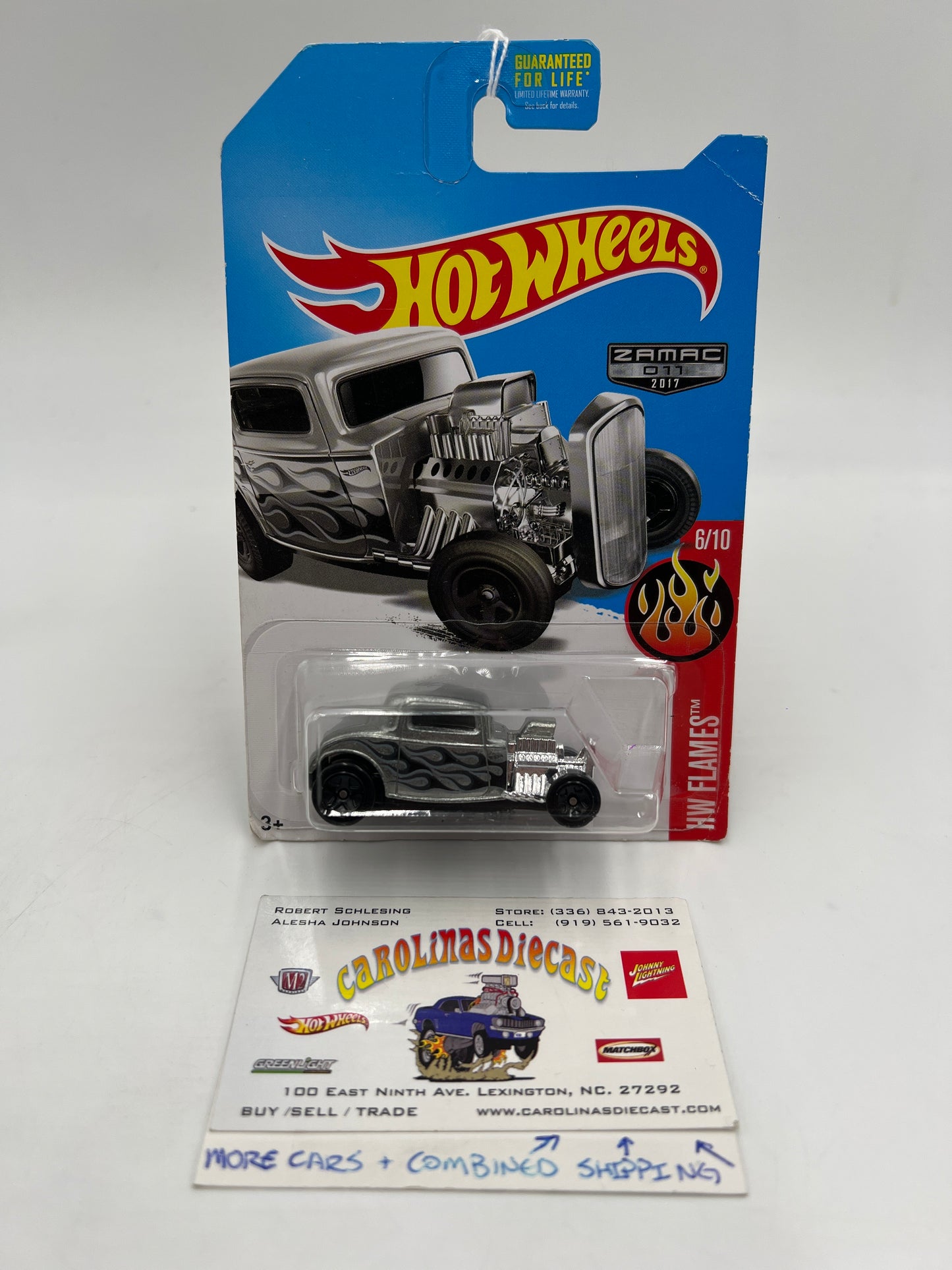 2017 Hot Wheels Flames Walmart Exclusive Zamac 011 32 Ford
