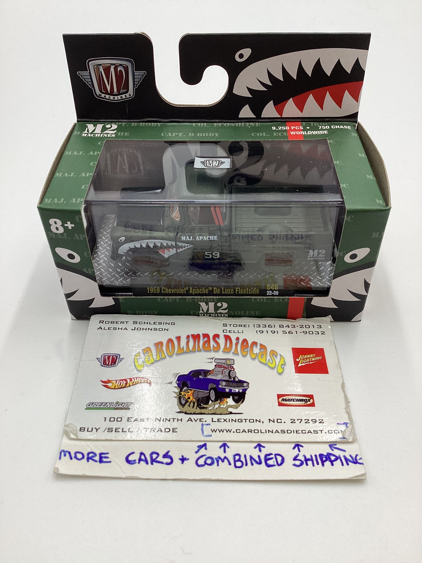 M2 Machines S46 Maj. Apache 1959 Chevrolet Apache De Luxe Fleetside Green S46