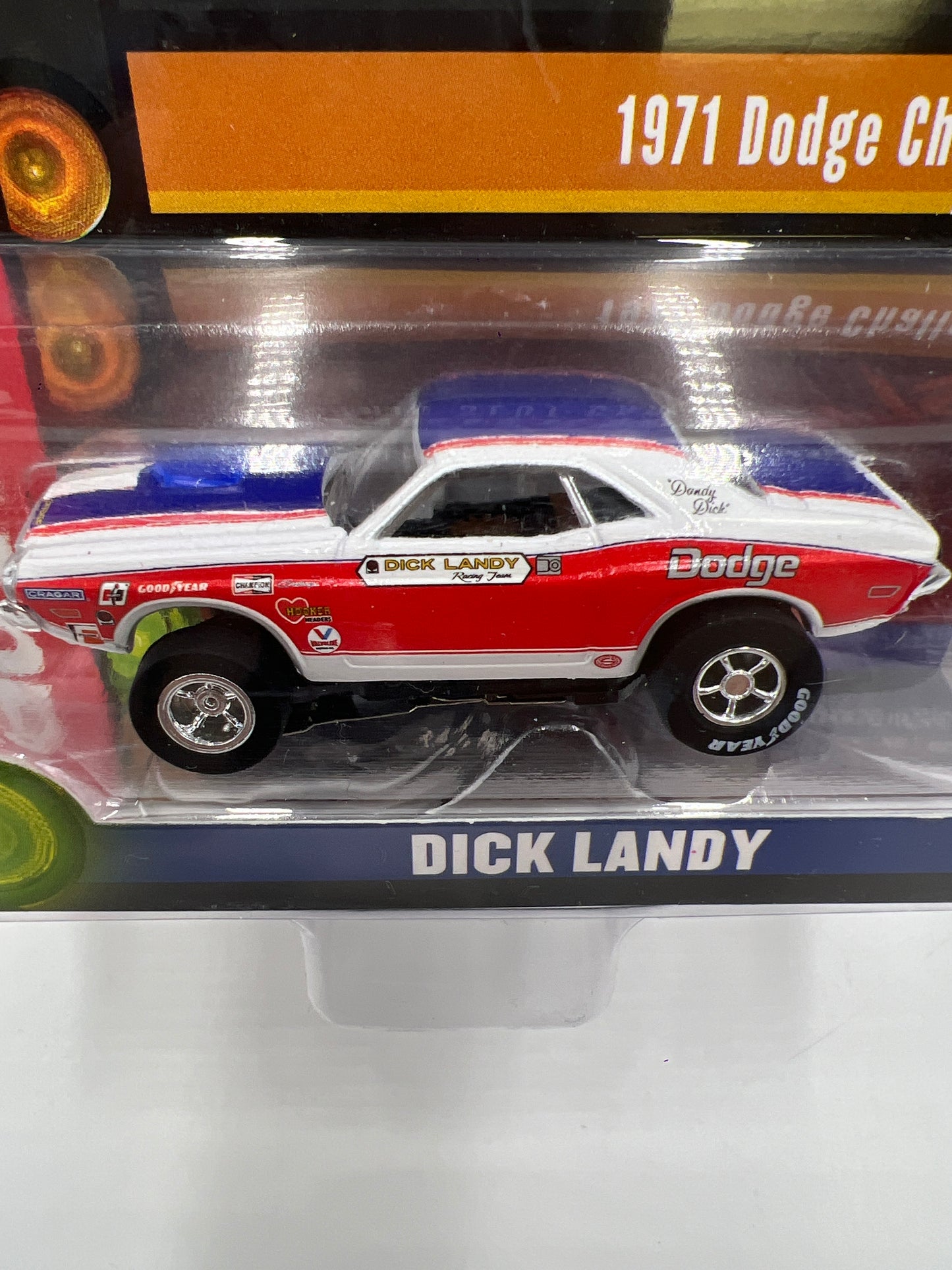 Auto World Legends of the Qtr Mile Dick Landy HO Slot Car 1971 Dodge Challenger