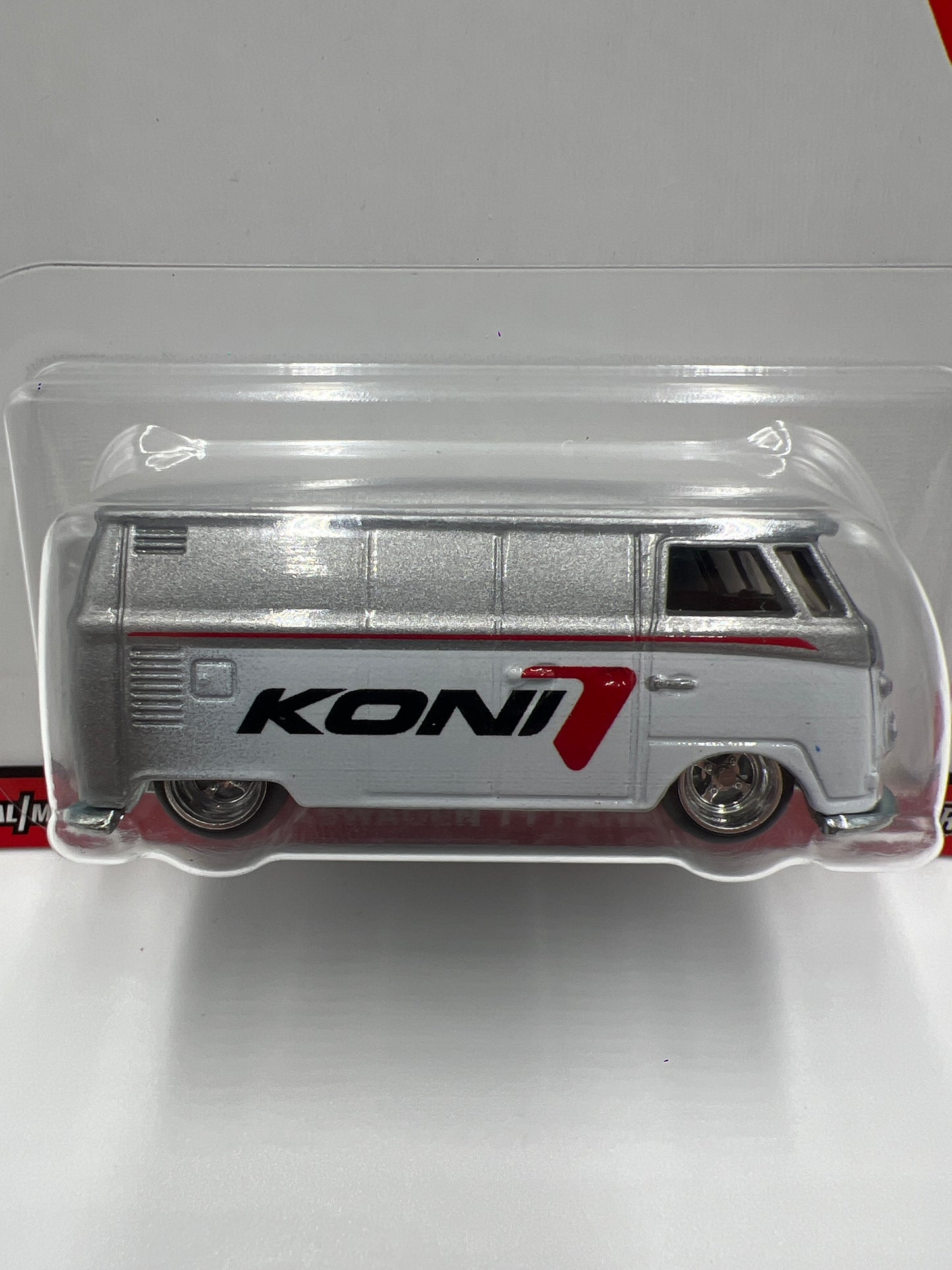 Hot Wheels Car Culture Koni #4 Volkswagen T1 Panel Bus Silver/White 257A