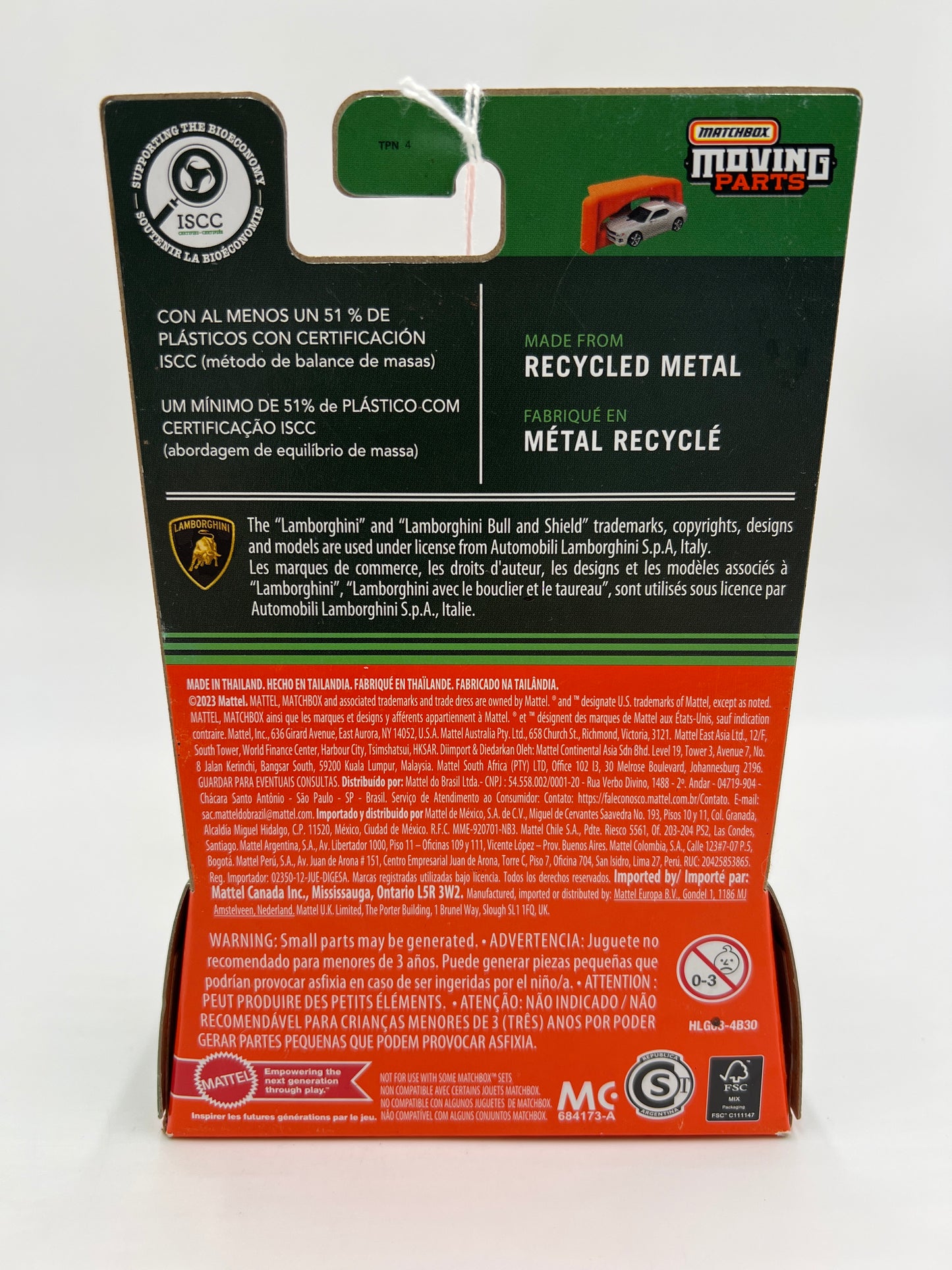 2024 Matchbox Moving Parts #43 2019 Lamborghini Aventador SVJ Roadster Orange 166D