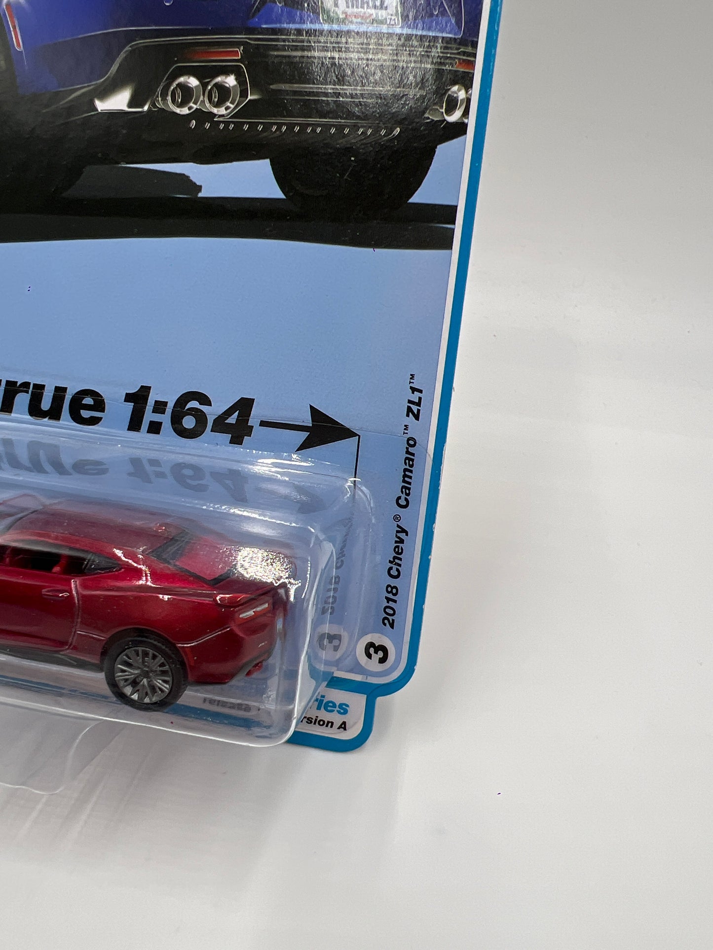 Auto World Modern Muscle Release 1 Version A Ultra Red CHASE 2018 Chevy Camaro ZL1 Red