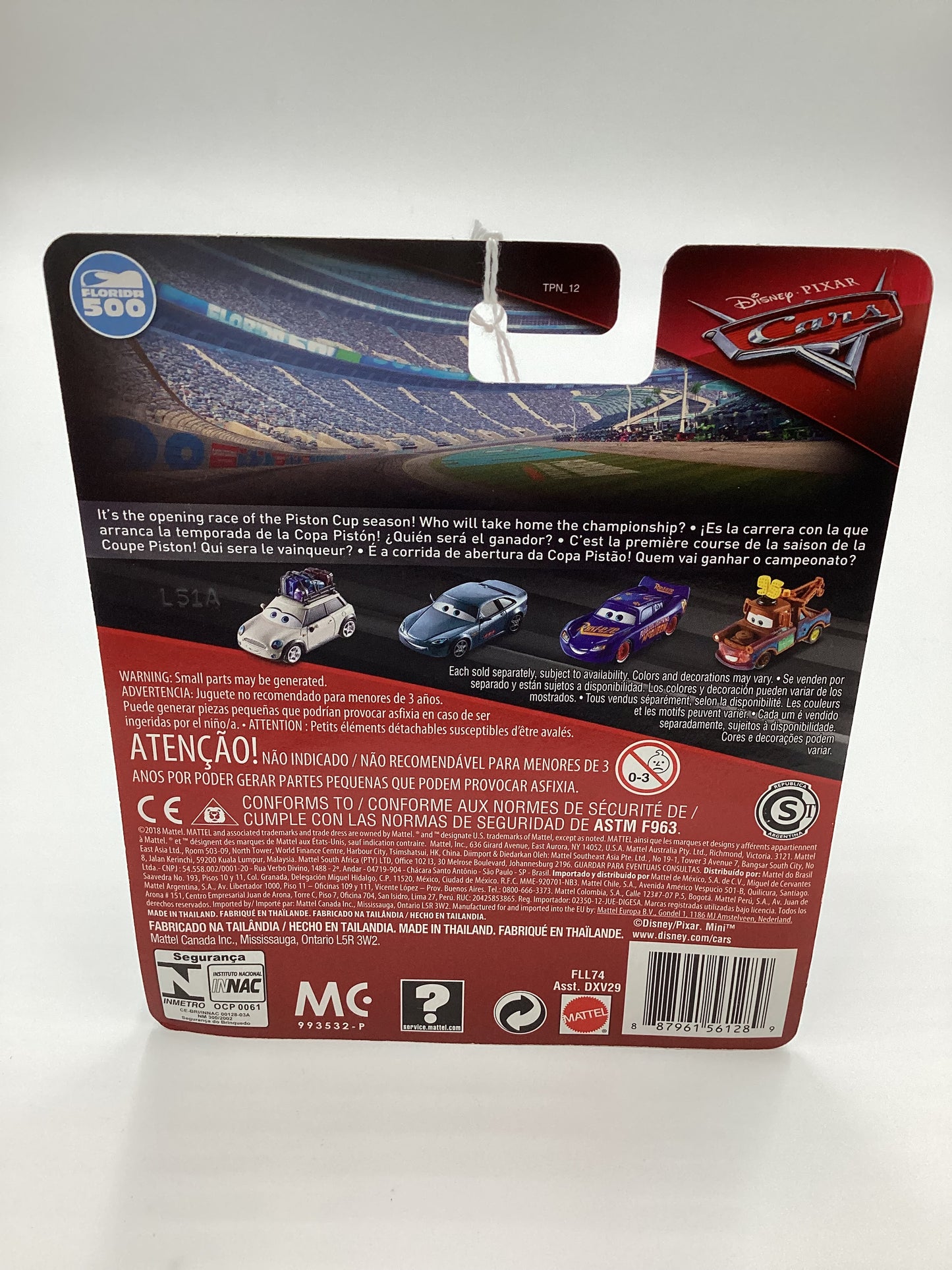 Disney Pixar Cars Florida 500 Steve Hearsell Black