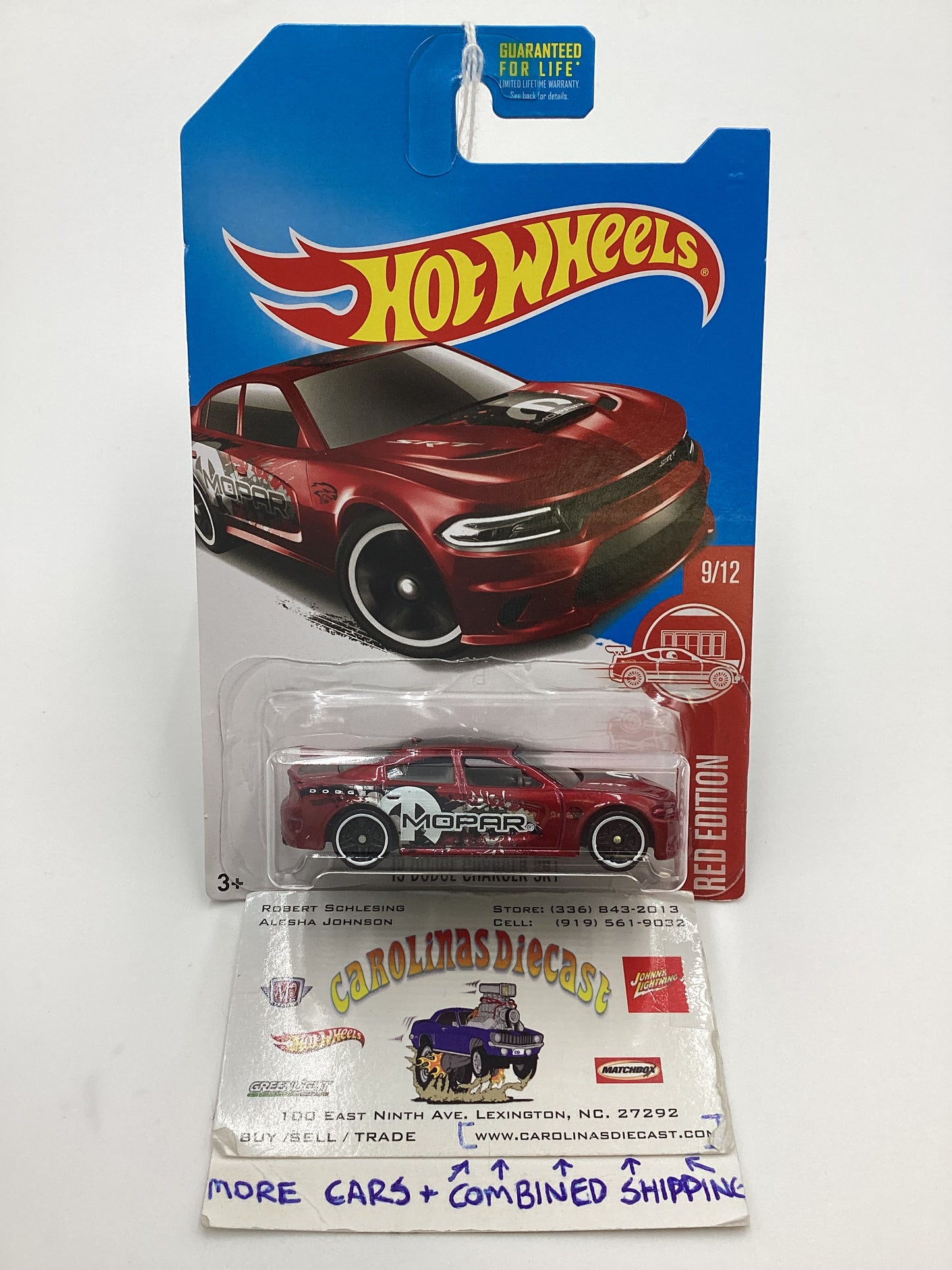 2016 Hot Wheels 15 Dodge Charger SRT Red Edition Cracked Blister 148D