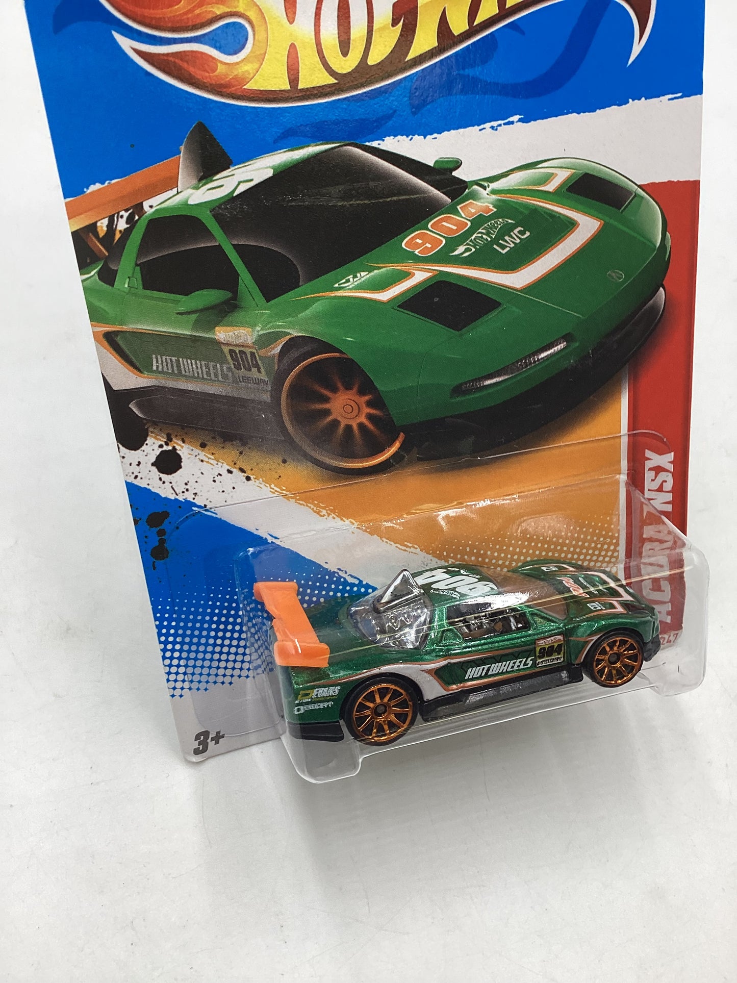 2012 Hot Wheels Thrill Racers - Race Course #181 Acura NSX Green 105A